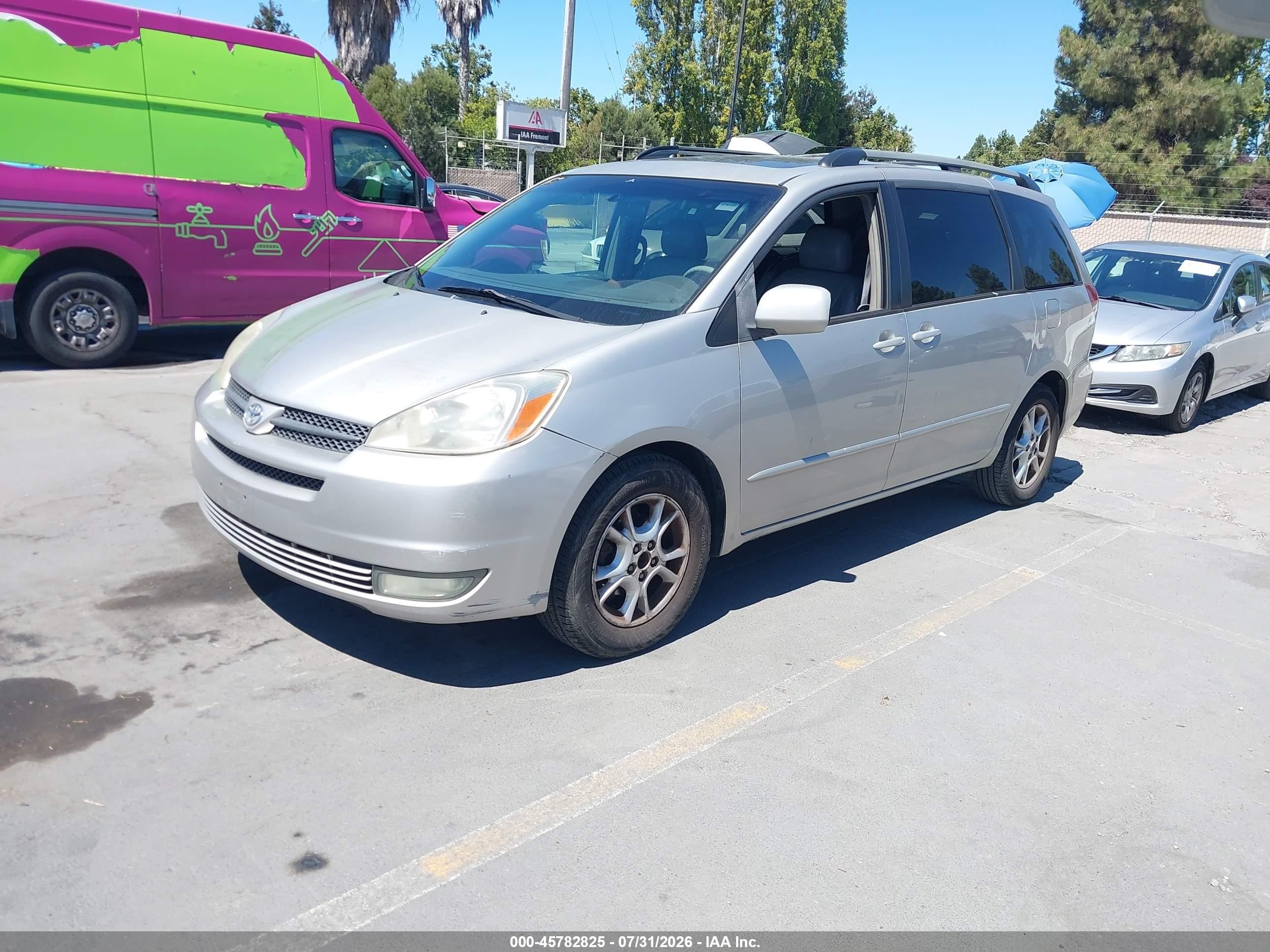 2005 Toyota Sienna Xle Gray vin: 5TDZA22C05S333150