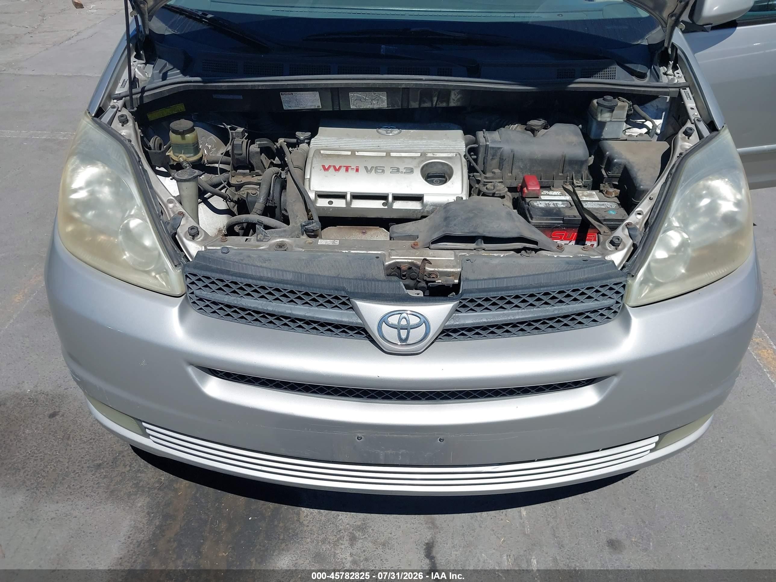 2005 Toyota Sienna Xle Gray vin: 5TDZA22C05S333150