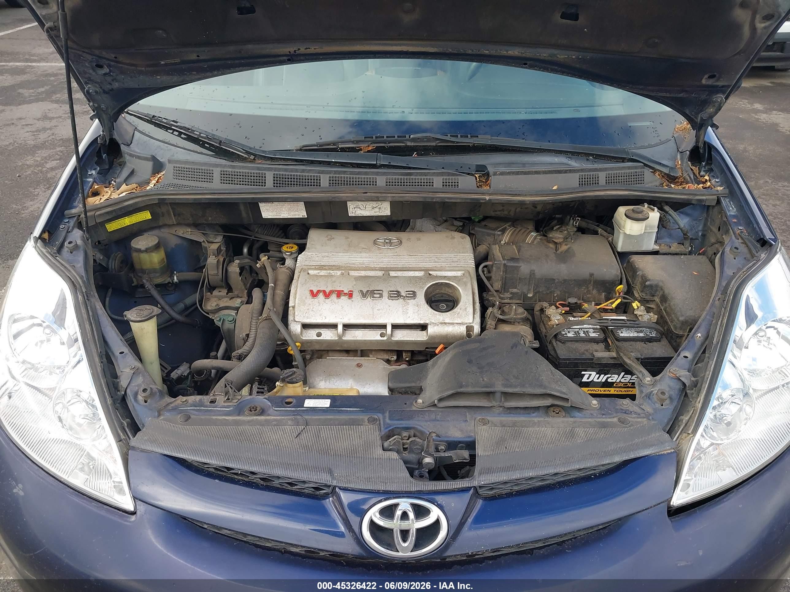2006 Toyota Sienna Xle Blue vin: 5TDZA22C06S489707