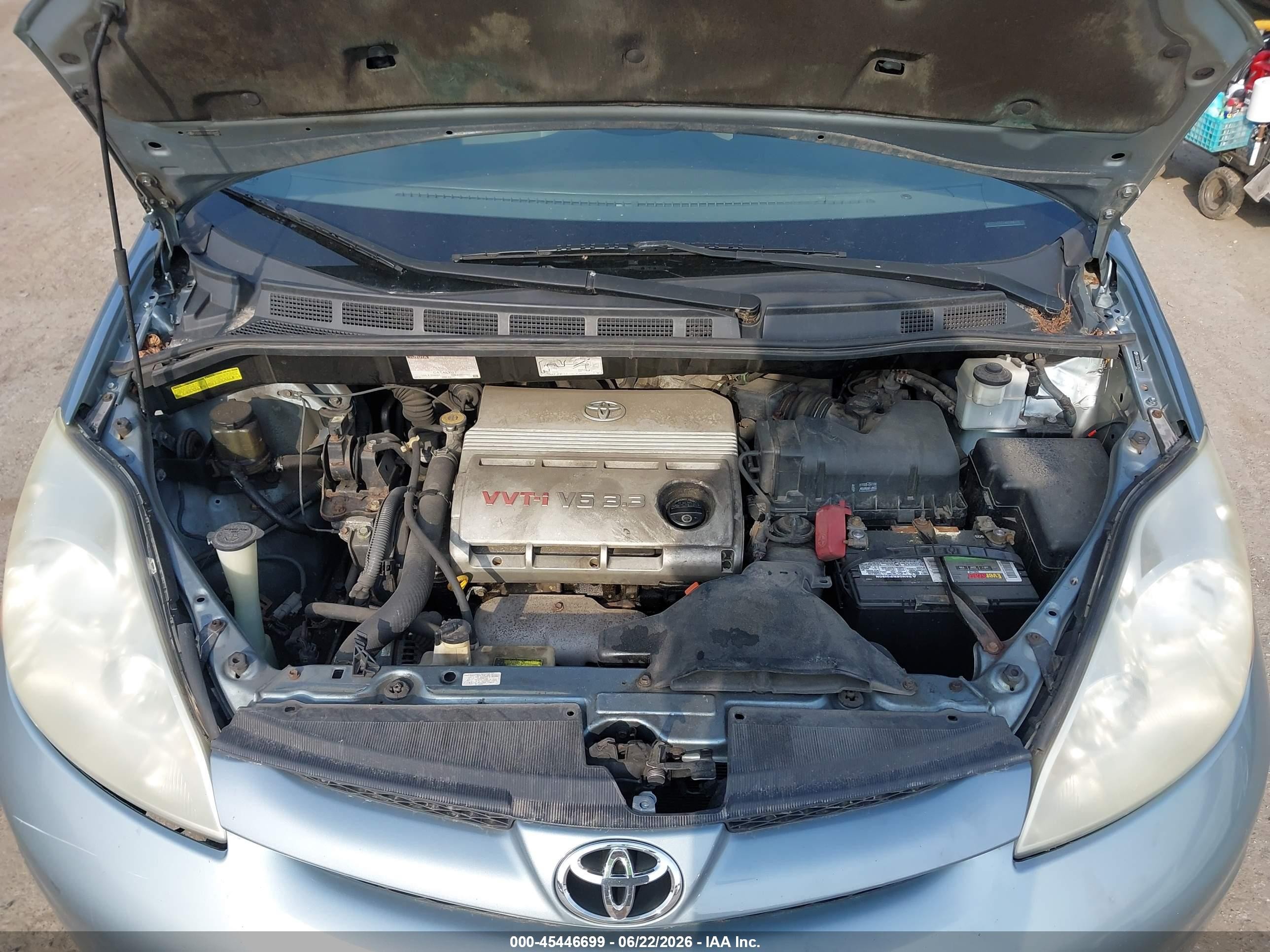 2006 Toyota Sienna Xle Light Blue vin: 5TDZA22C06S538405