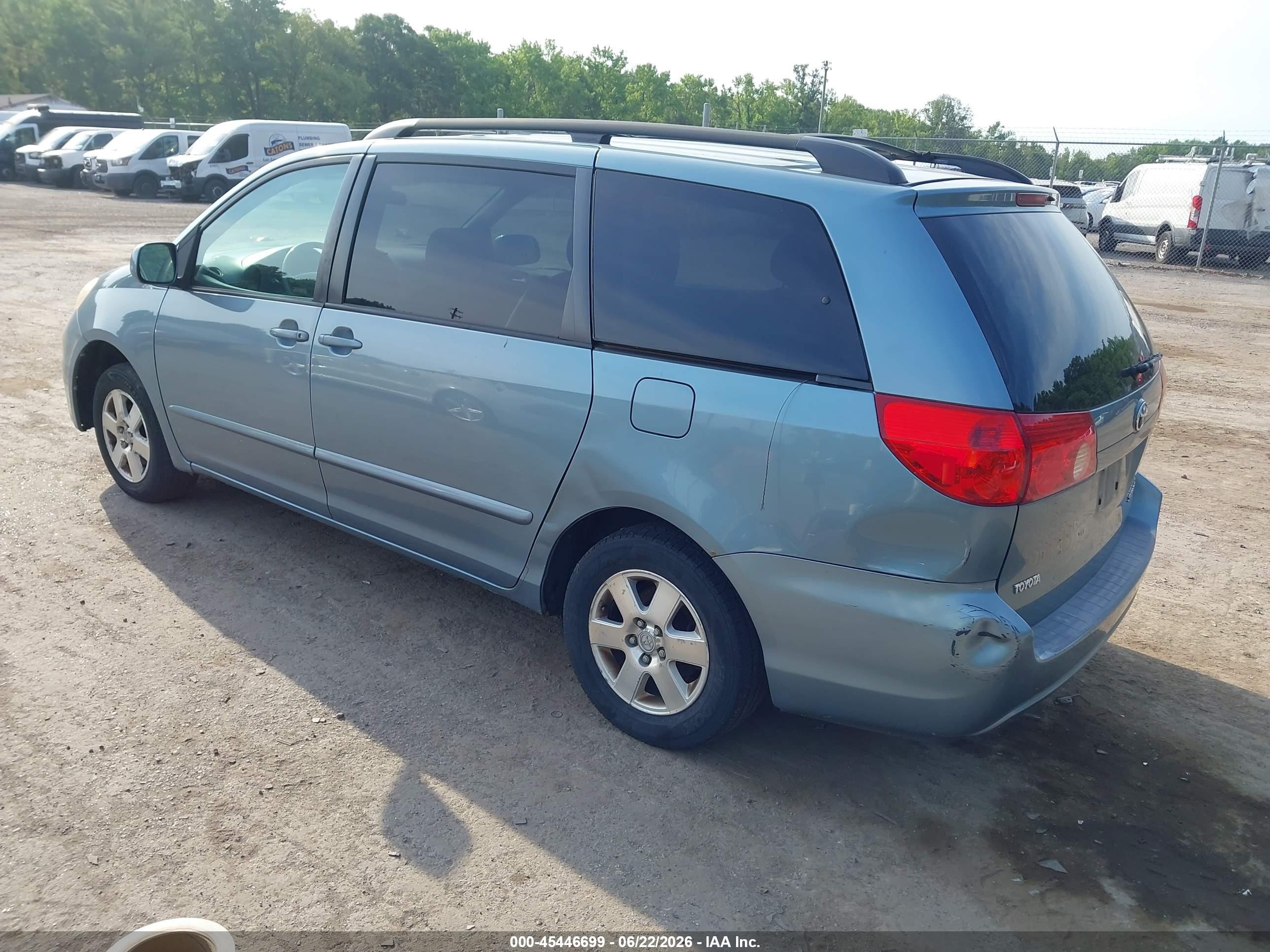 2006 Toyota Sienna Xle Light Blue vin: 5TDZA22C06S538405