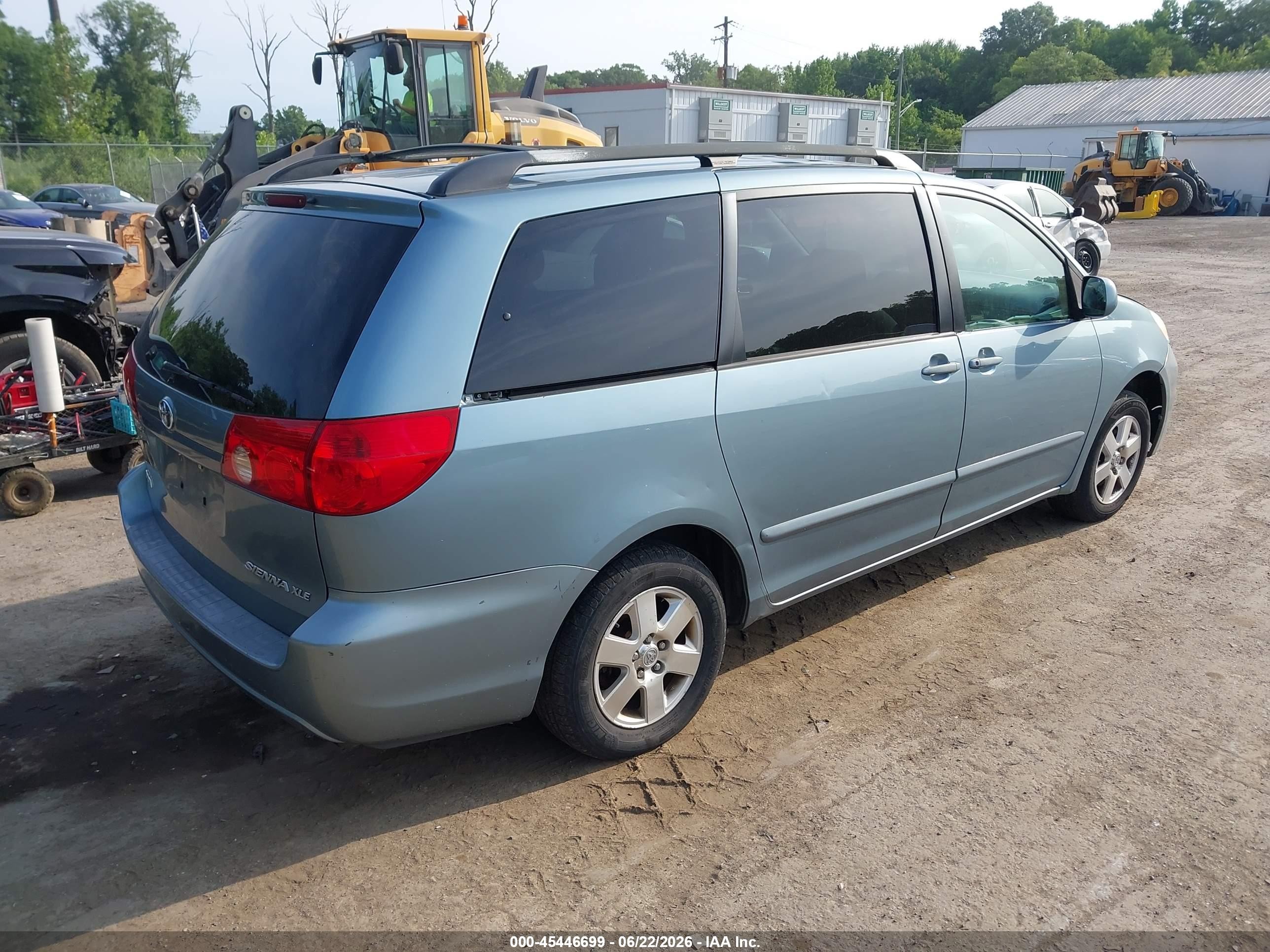 2006 Toyota Sienna Xle Light Blue vin: 5TDZA22C06S538405