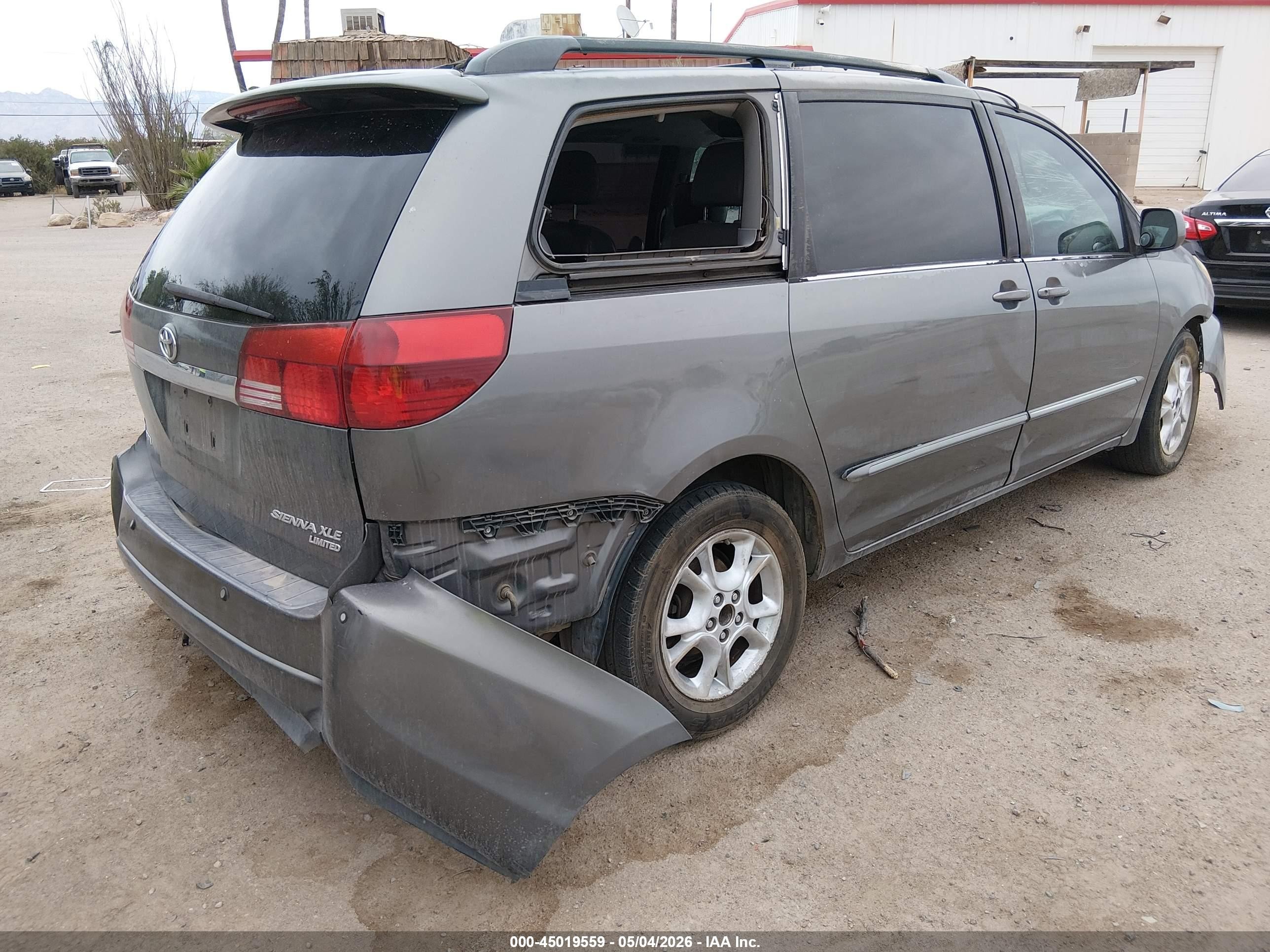 2004 Toyota Sienna Xle Limited Серый vin: 5TDZA22C14S186903