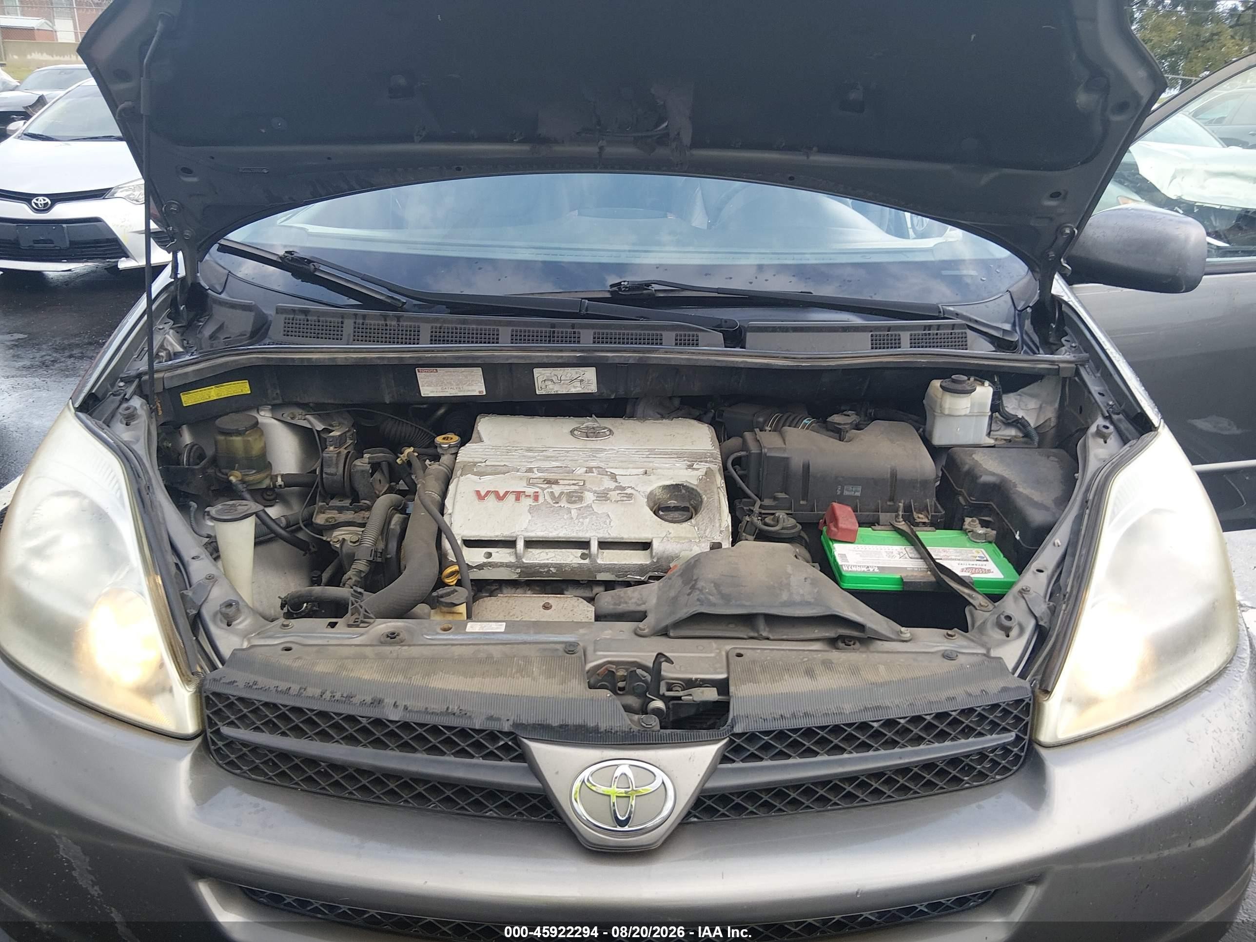 2005 Toyota Sienna Xle Gray vin: 5TDZA22C15S221568