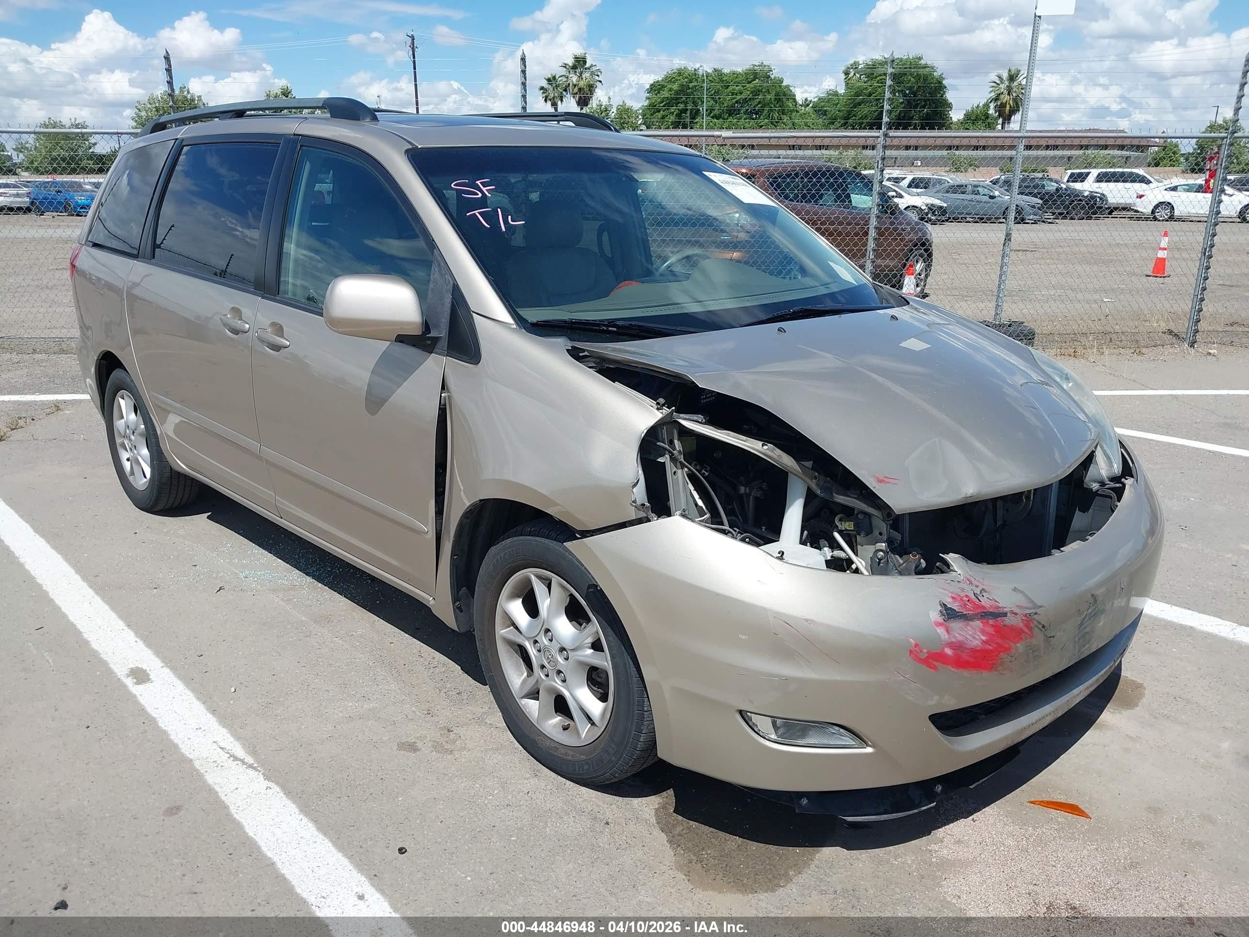 2006 Toyota Sienna Xle Gold vin: 5TDZA22C16S409914