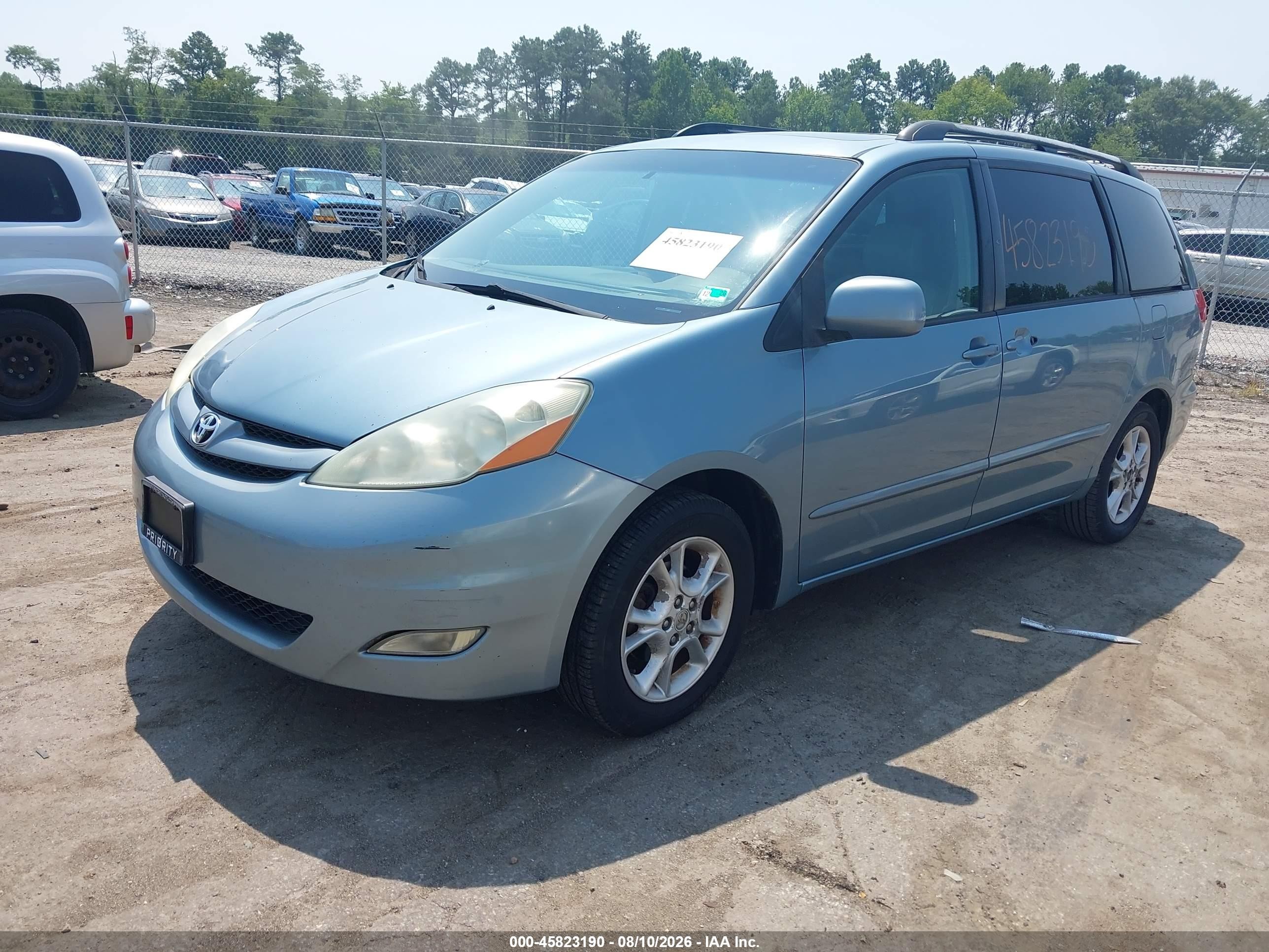 2006 Toyota Sienna Xle Blue vin: 5TDZA22C16S491451