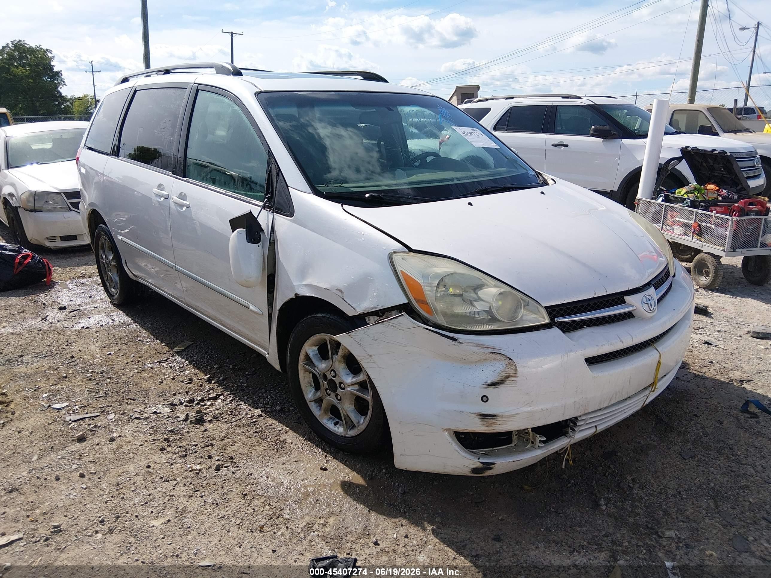 2004 Toyota Sienna Xle Limited White vin: 5TDZA22C24S092433