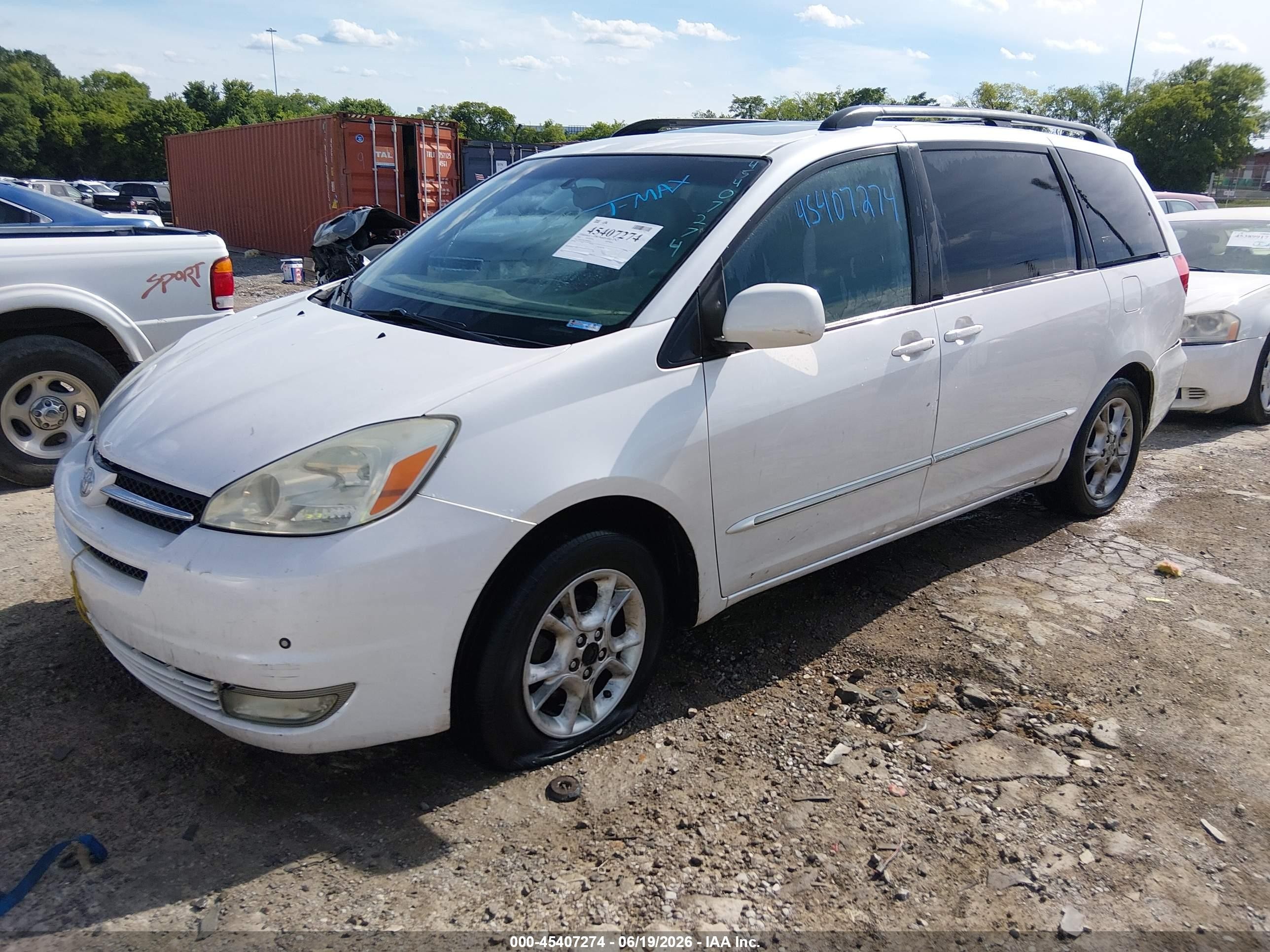 2004 Toyota Sienna Xle Limited Белый vin: 5TDZA22C24S092433