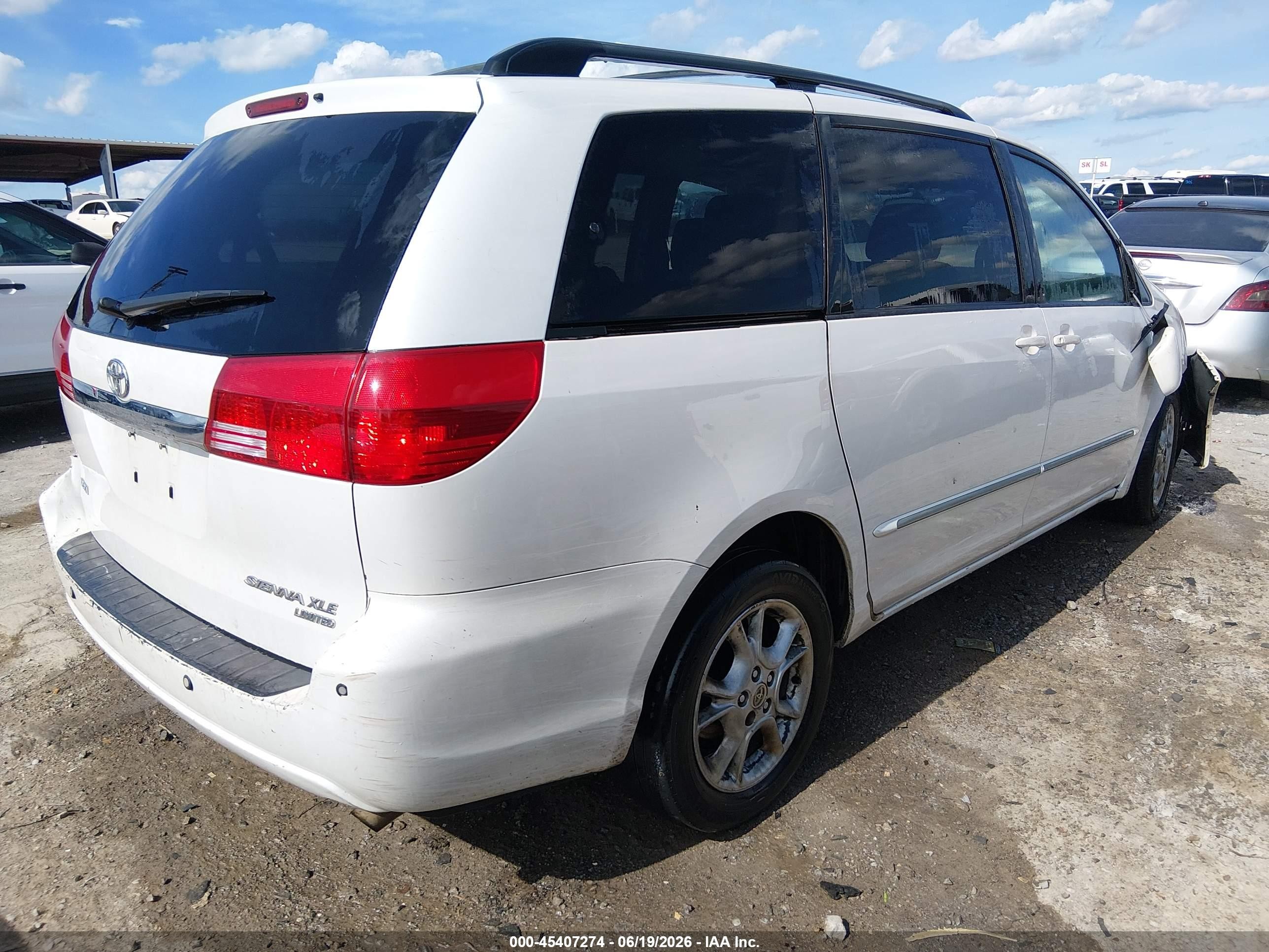 2004 Toyota Sienna Xle Limited Белый vin: 5TDZA22C24S092433