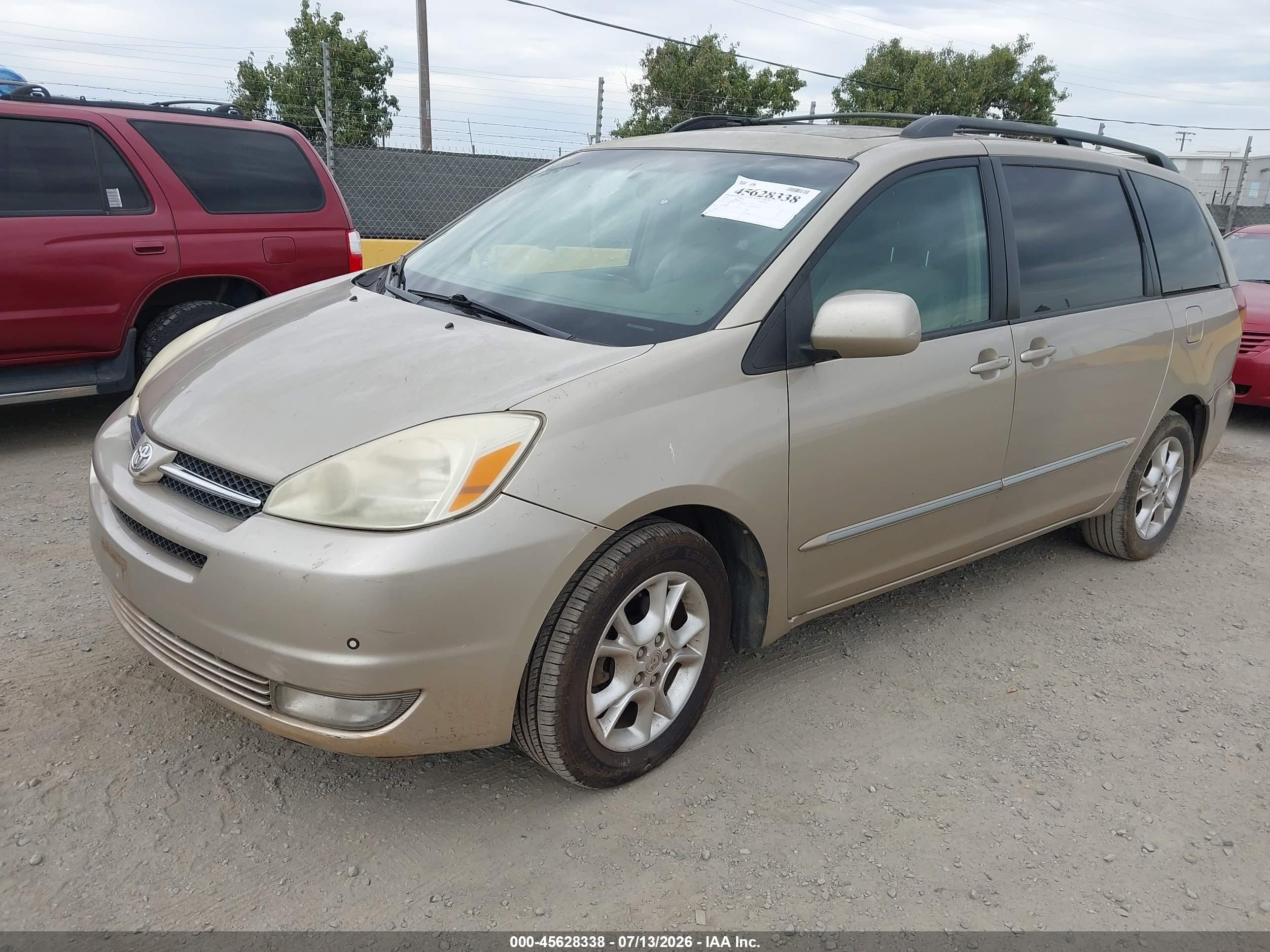 2005 Toyota Sienna Xle Limited Gold vin: 5TDZA22C25S229016