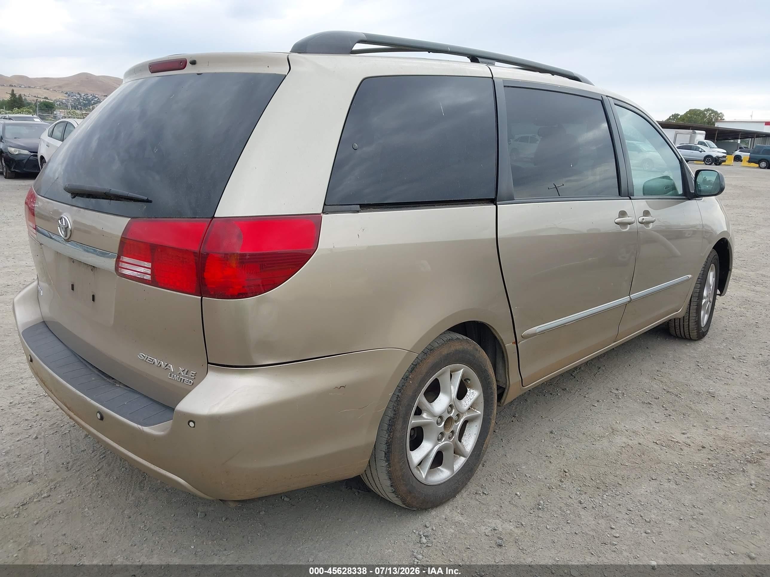 2005 Toyota Sienna Xle Limited Gold vin: 5TDZA22C25S229016