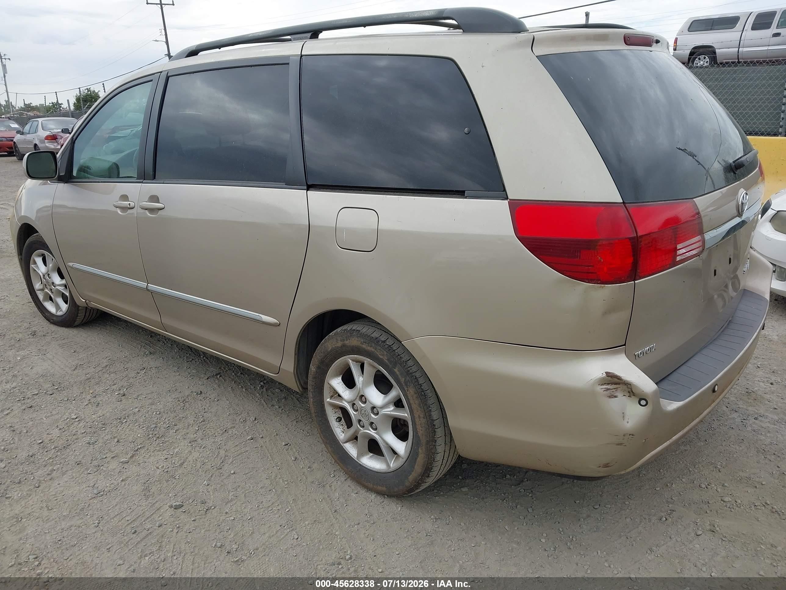 2005 Toyota Sienna Xle Limited Gold vin: 5TDZA22C25S229016