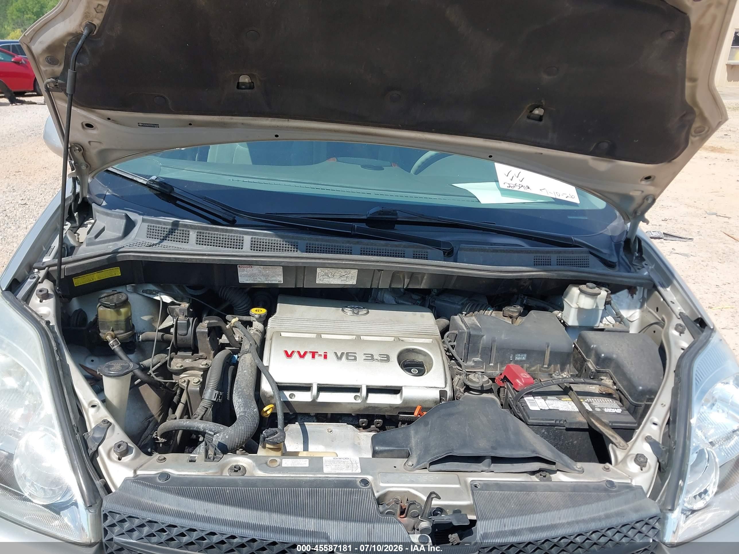 2005 Toyota Sienna Xle Серебряный vin: 5TDZA22C25S334929