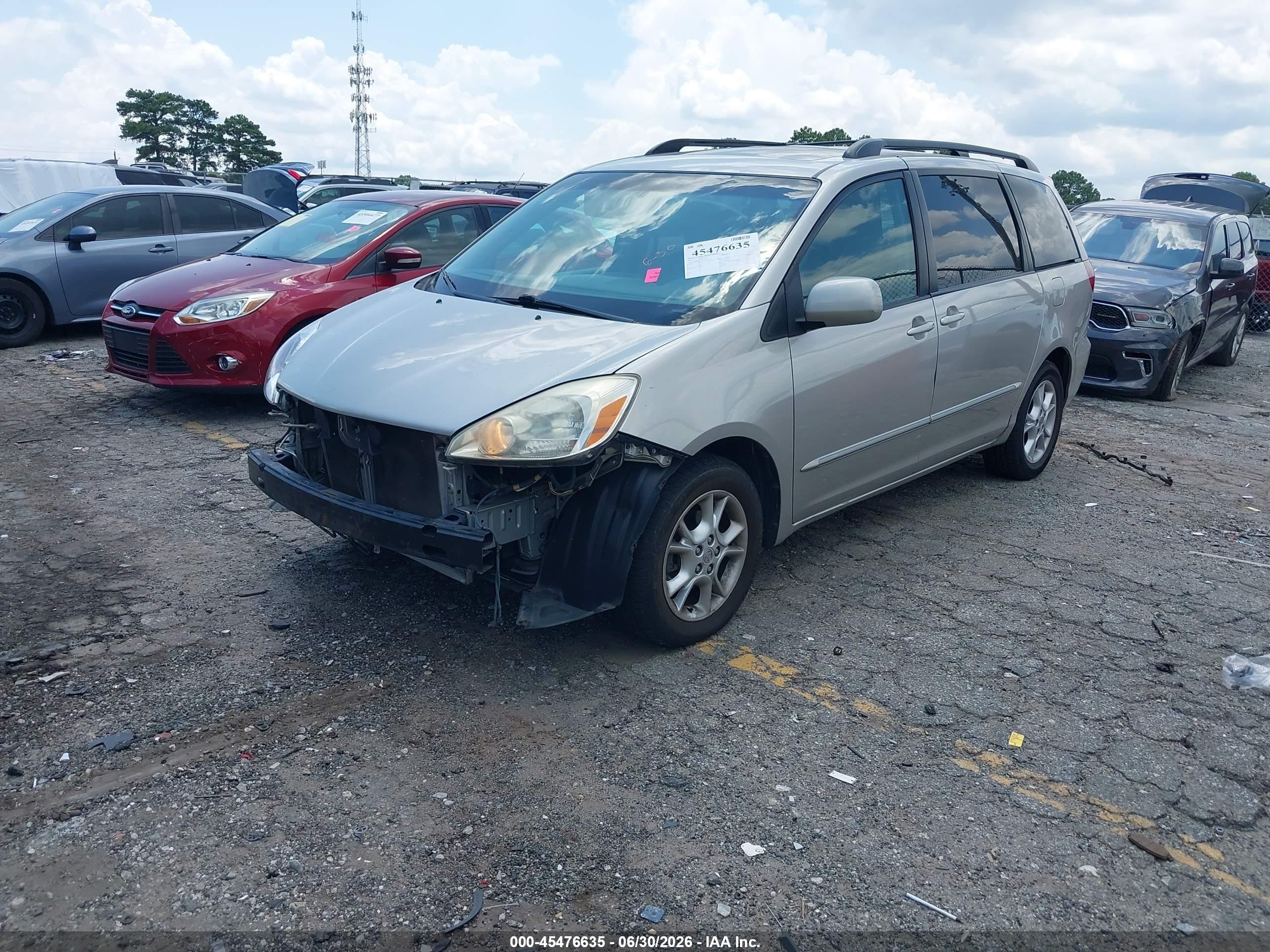 2005 Toyota Sienna Xle Limited Beige vin: 5TDZA22C25S377599