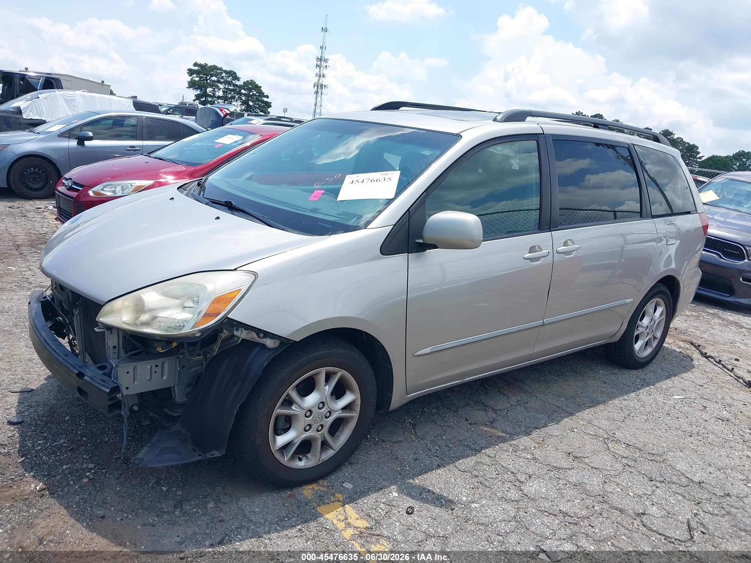 2005 Toyota Sienna Xle Limited Beige vin: 5TDZA22C25S377599