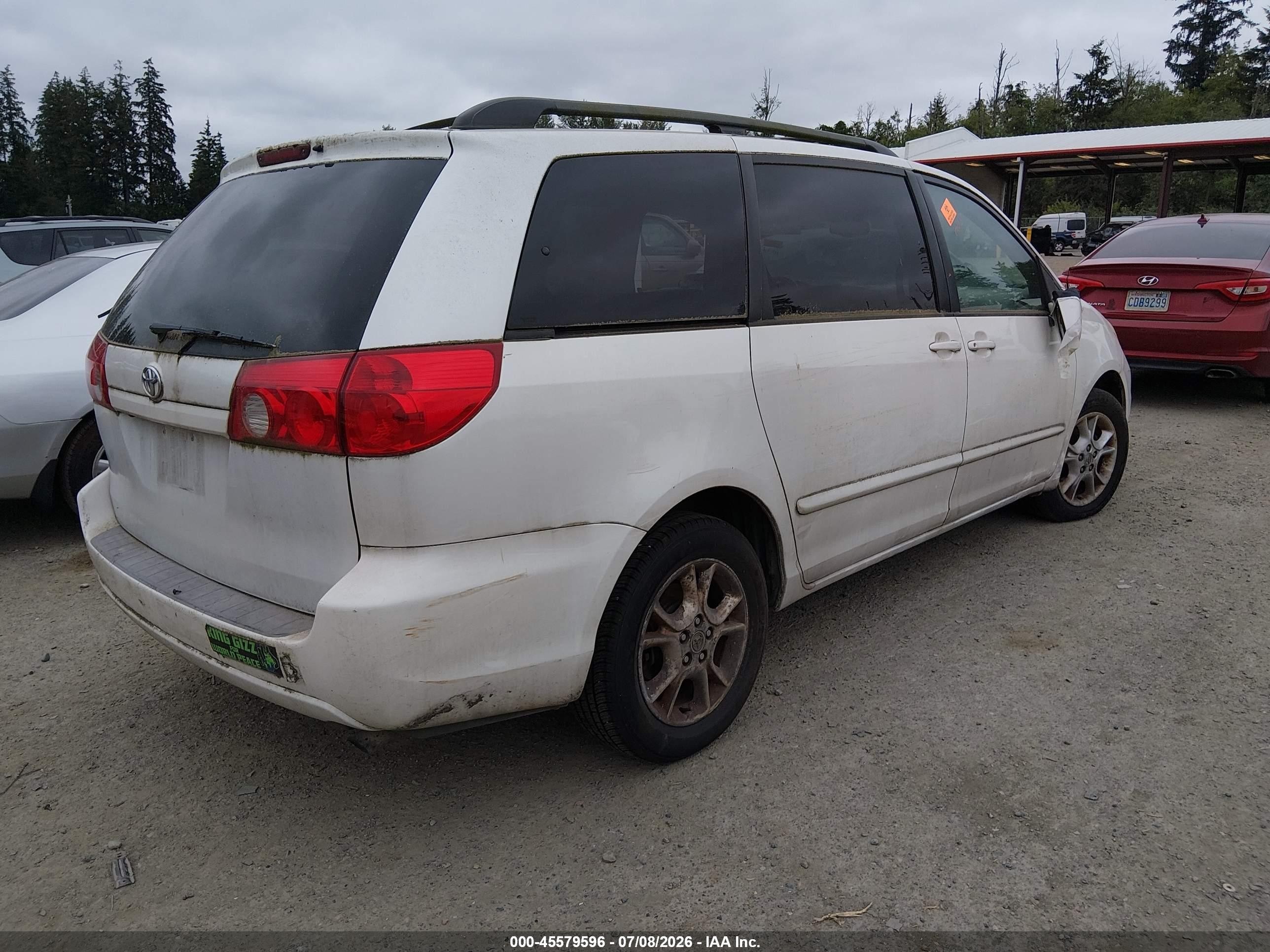 2006 Toyota Sienna Xle White vin: 5TDZA22C26S477946
