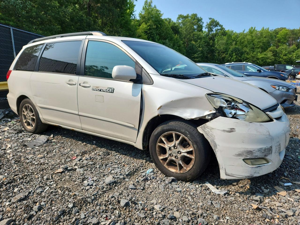 2006 Toyota Sienna Xle White vin: 5TDZA22C26S531245