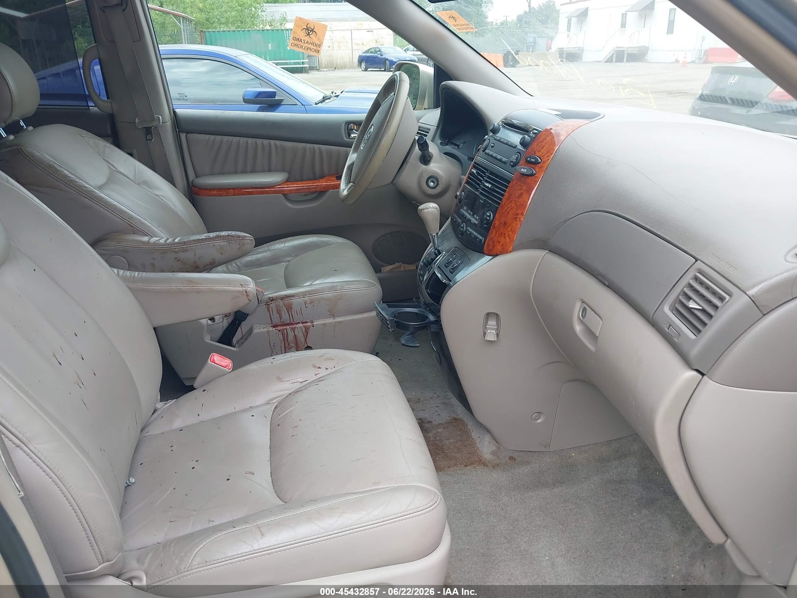 2006 Toyota Sienna Xle Gold vin: 5TDZA22C26S554167