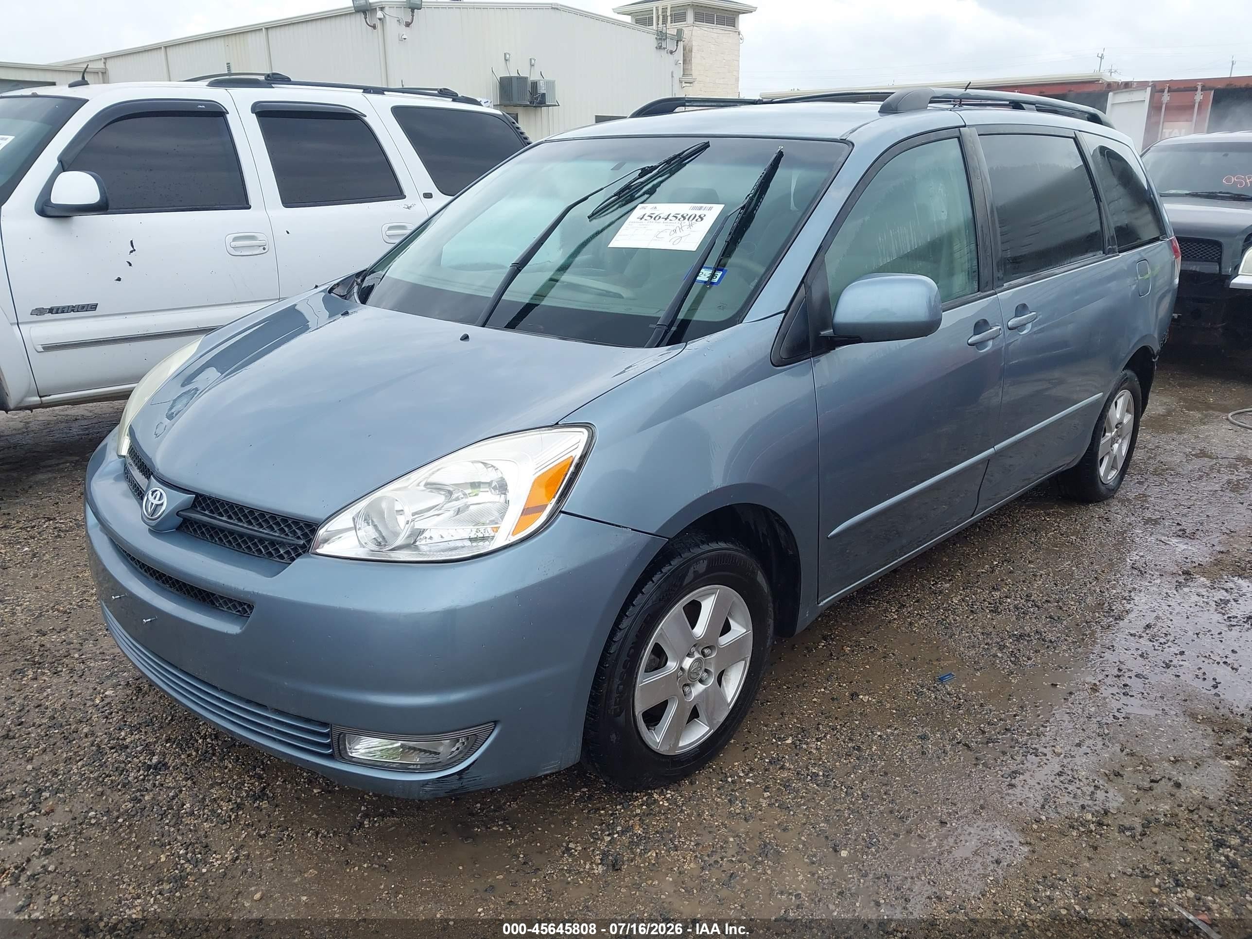 2004 Toyota Sienna Xle Blue vin: 5TDZA22C34S144863