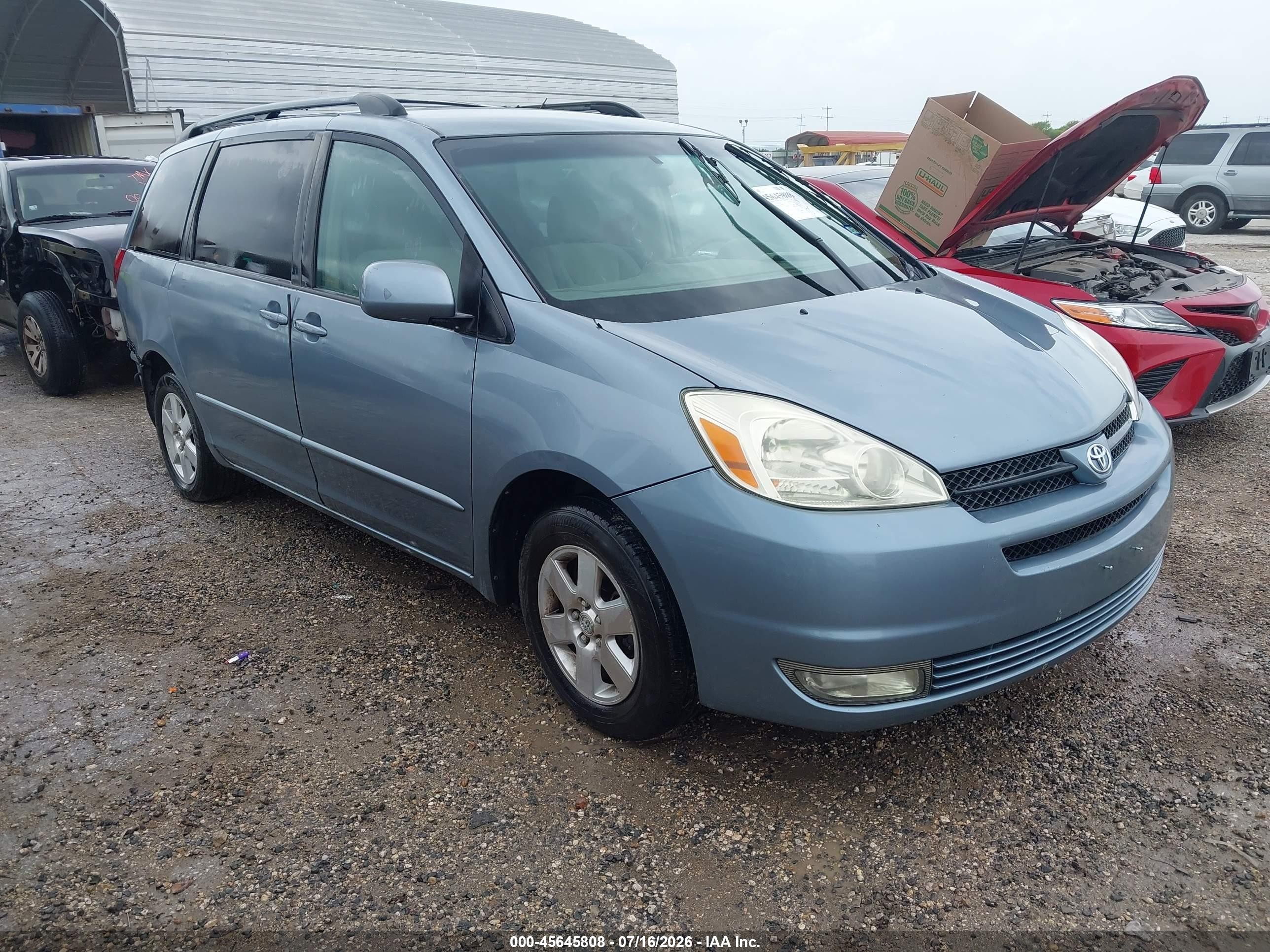 2004 Toyota Sienna Xle Blue vin: 5TDZA22C34S144863