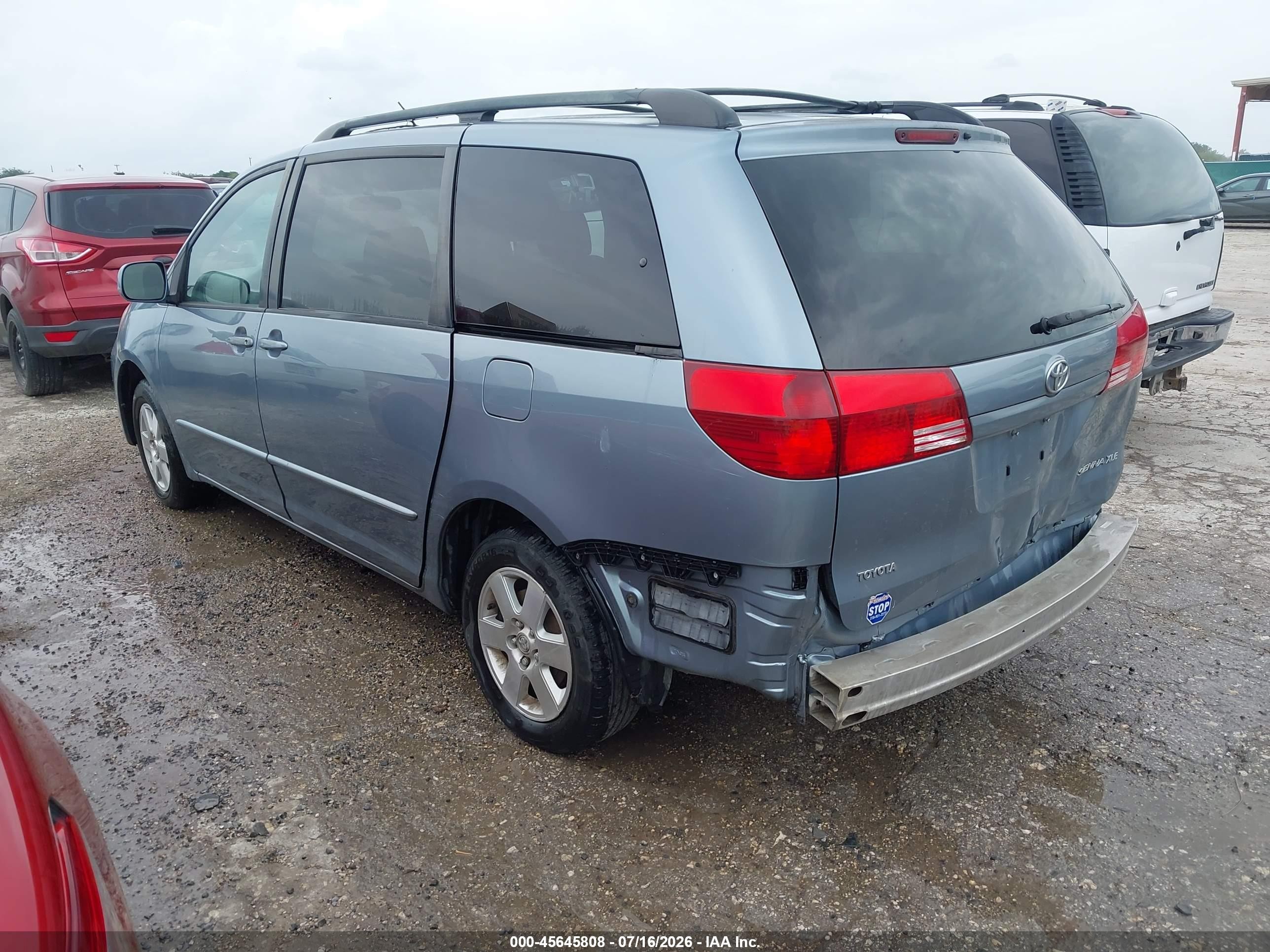 2004 Toyota Sienna Xle Blue vin: 5TDZA22C34S144863