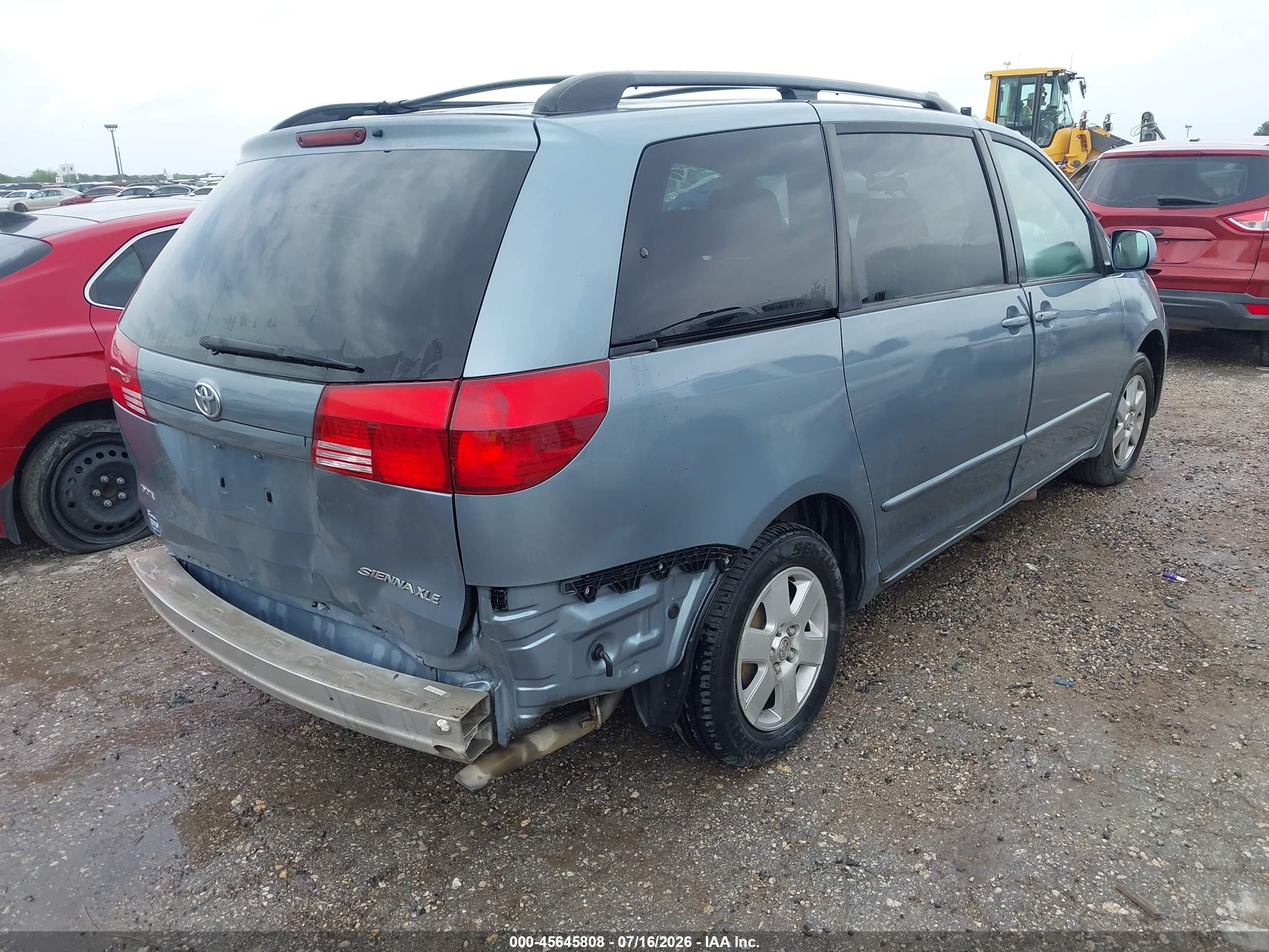 2004 Toyota Sienna Xle Blue vin: 5TDZA22C34S144863