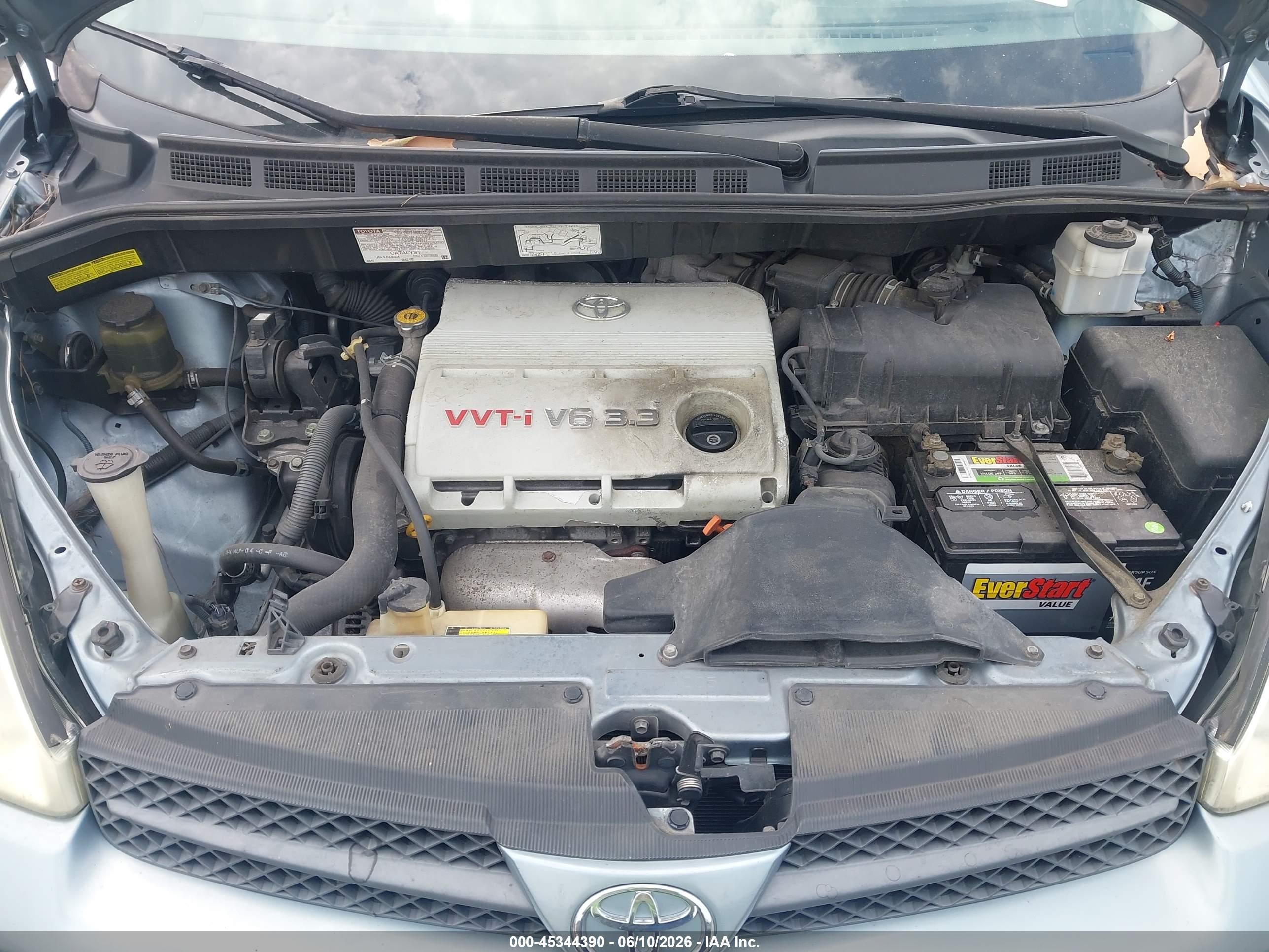 2004 Toyota Sienna Xle Blue vin: 5TDZA22C34S165406
