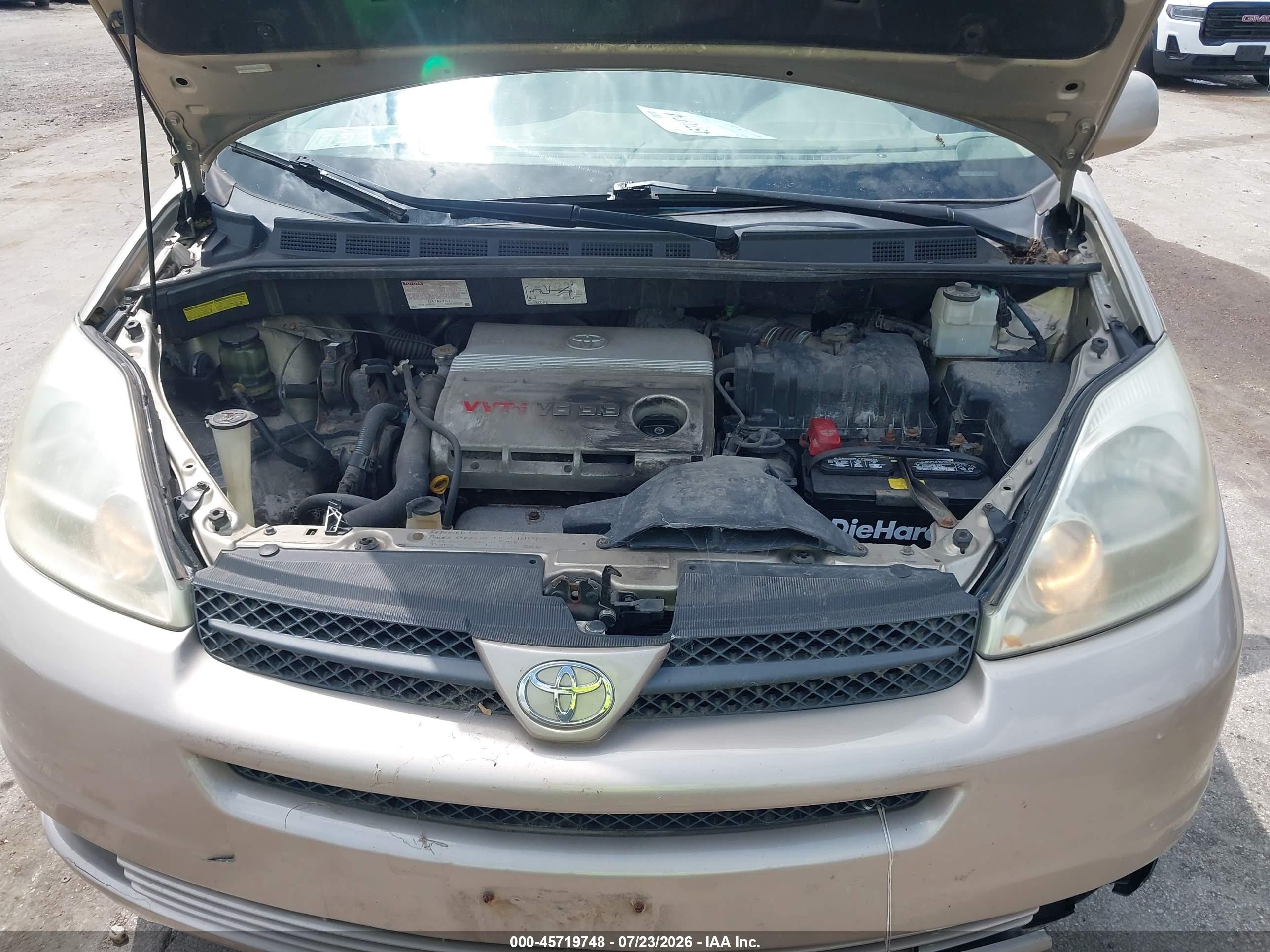 2004 Toyota Sienna Xle Gold vin: 5TDZA22C34S208948