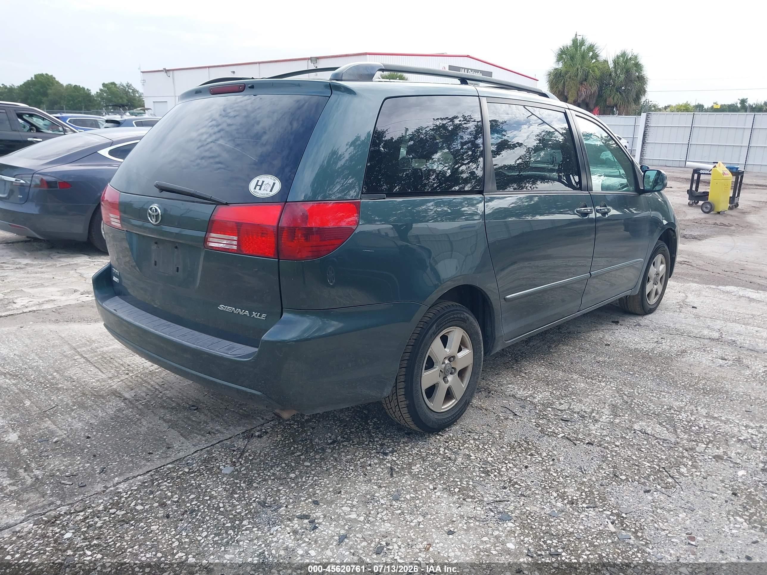 2004 Toyota Sienna Xle Green vin: 5TDZA22C34S210683