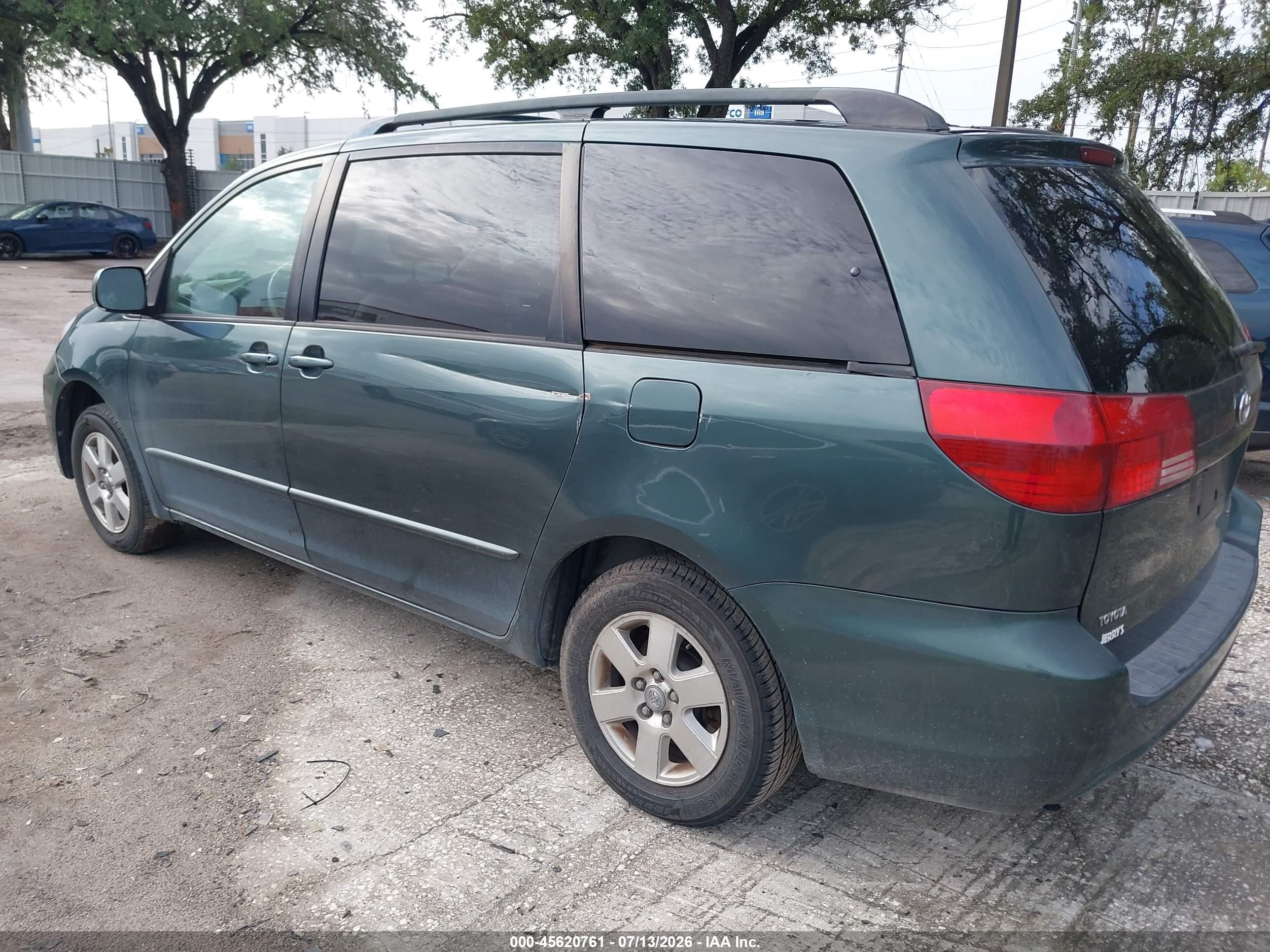 2004 Toyota Sienna Xle Green vin: 5TDZA22C34S210683