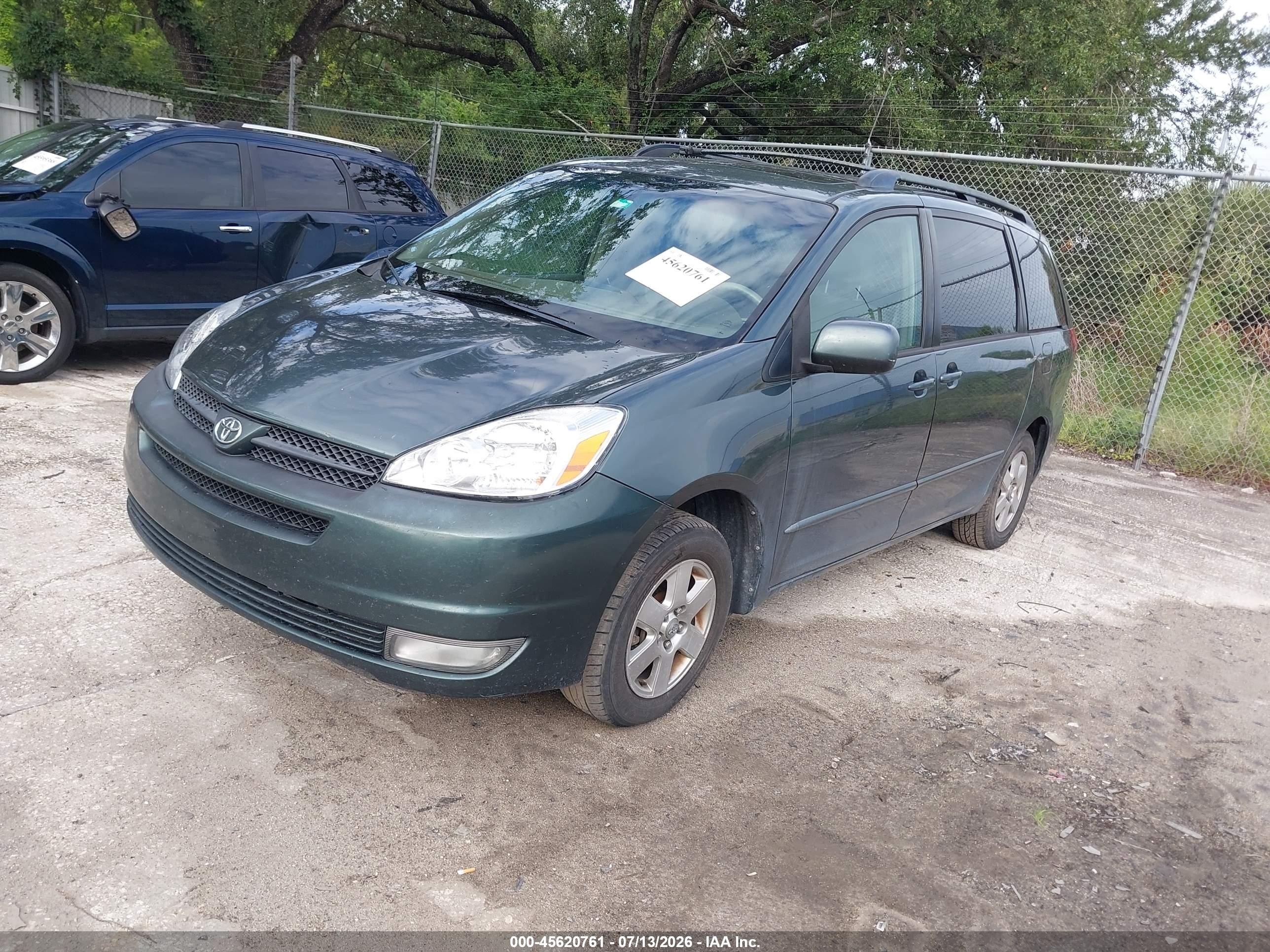 2004 Toyota Sienna Xle Green vin: 5TDZA22C34S210683