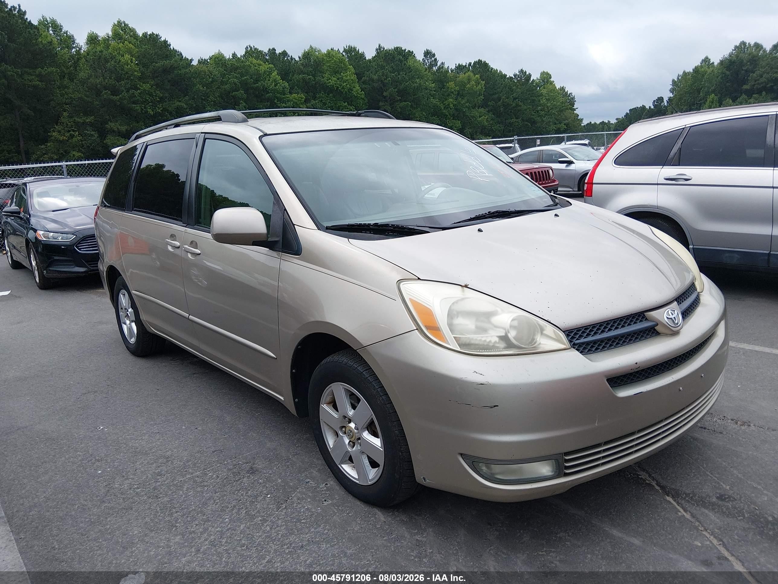 2005 Toyota Sienna Xle Gold vin: 5TDZA22C35S225010