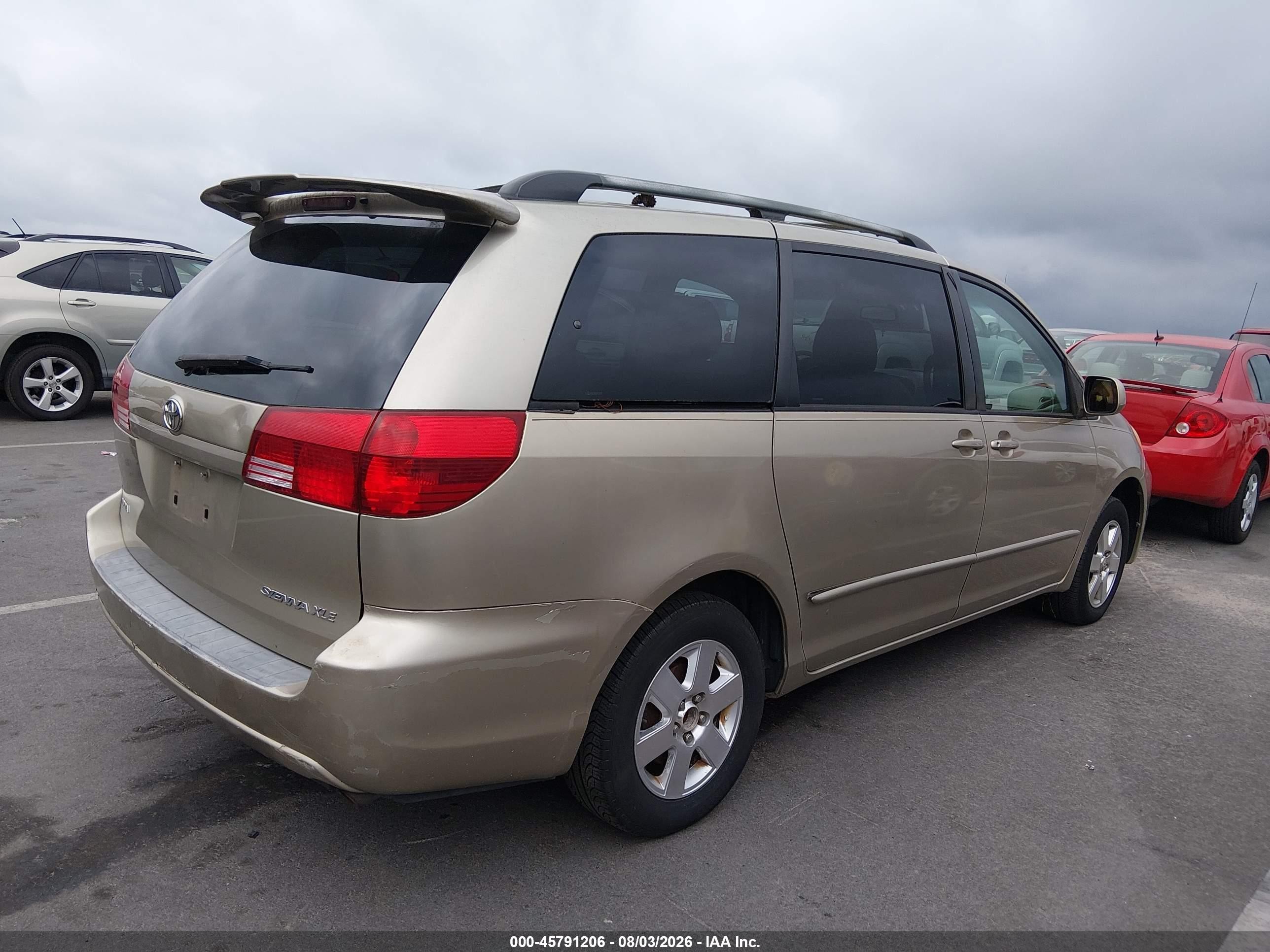 2005 Toyota Sienna Xle Gold vin: 5TDZA22C35S225010