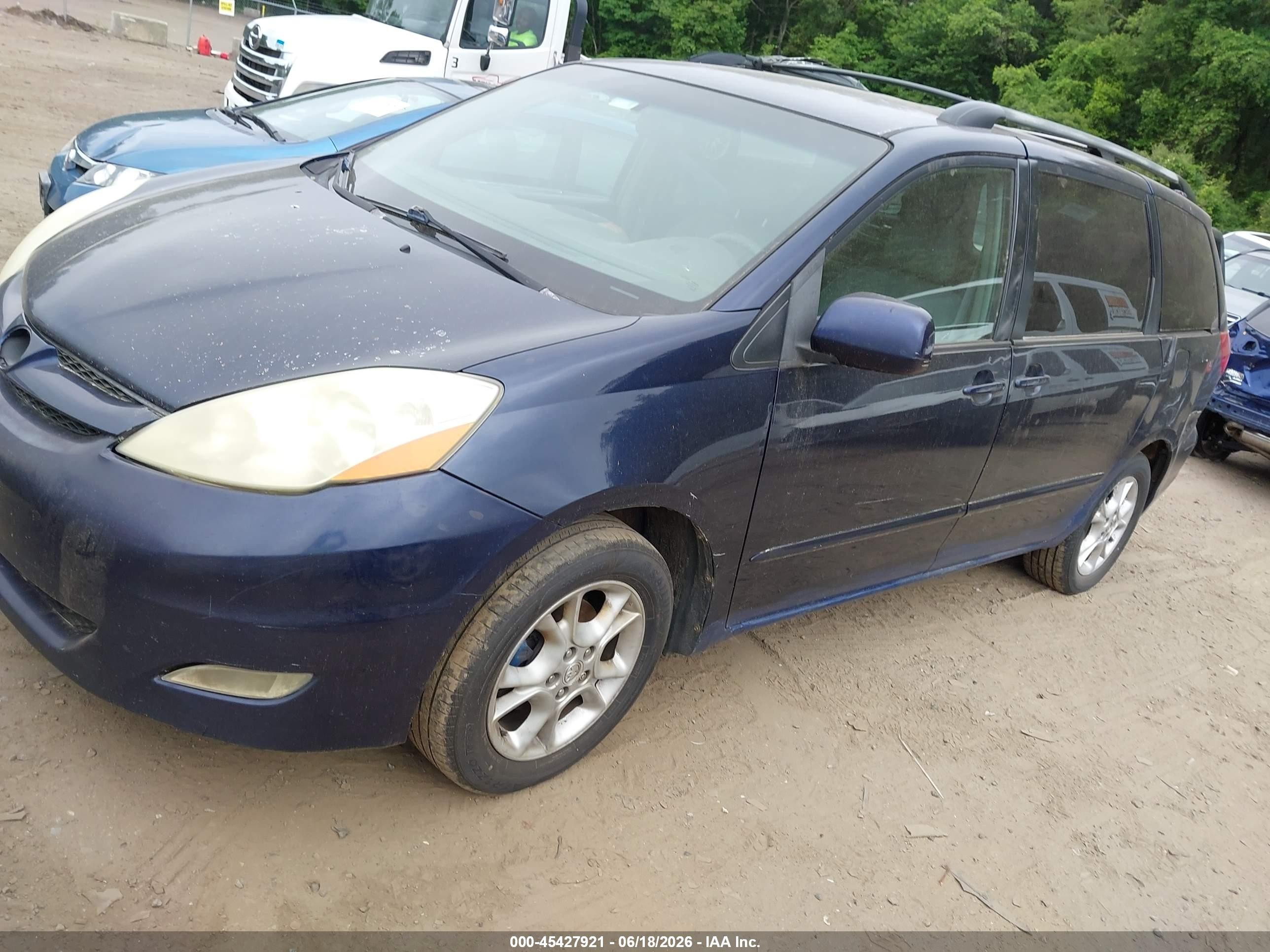 2006 Toyota Sienna Xle Blue vin: 5TDZA22C36S402477