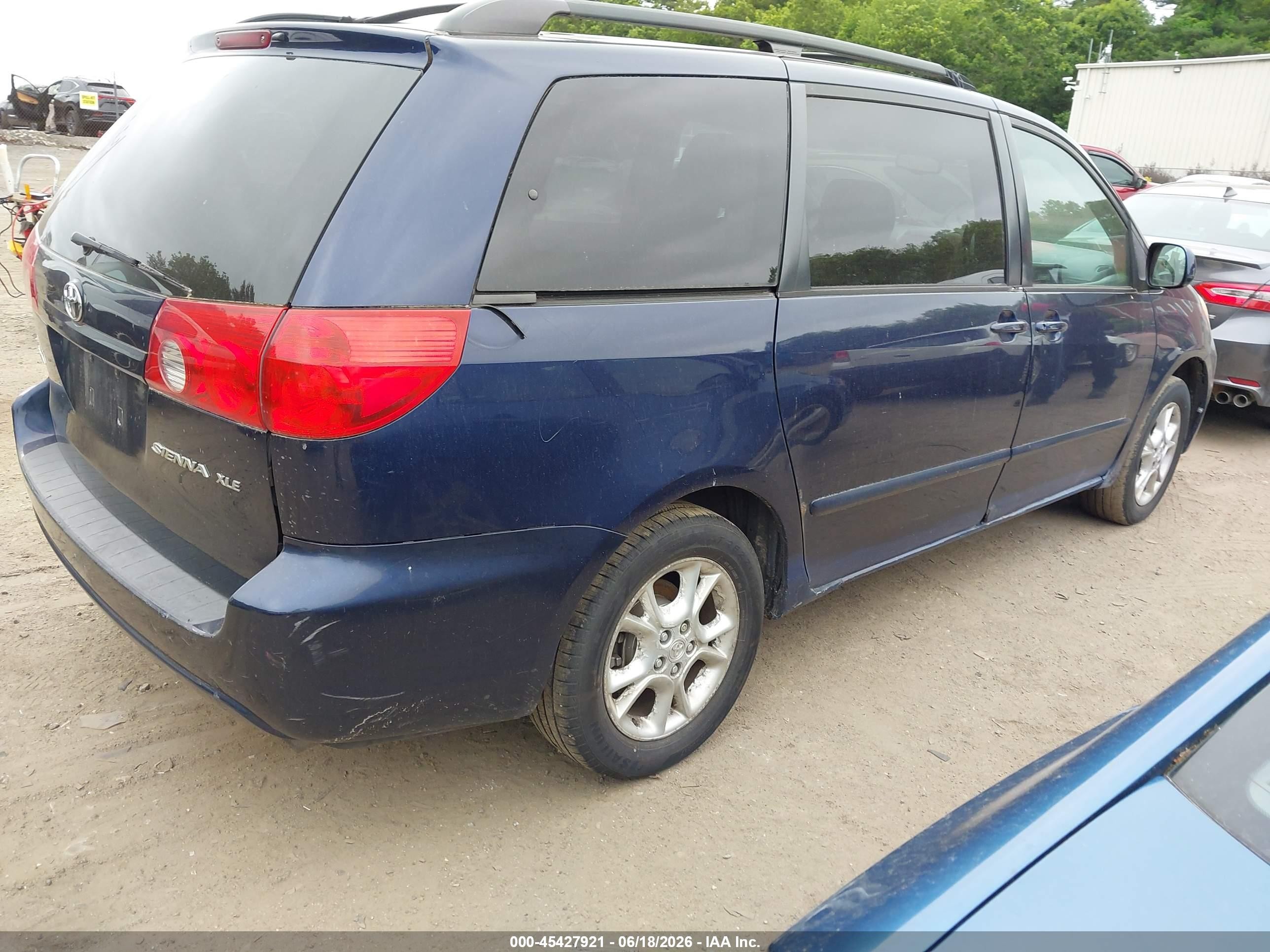 2006 Toyota Sienna Xle Blue vin: 5TDZA22C36S402477