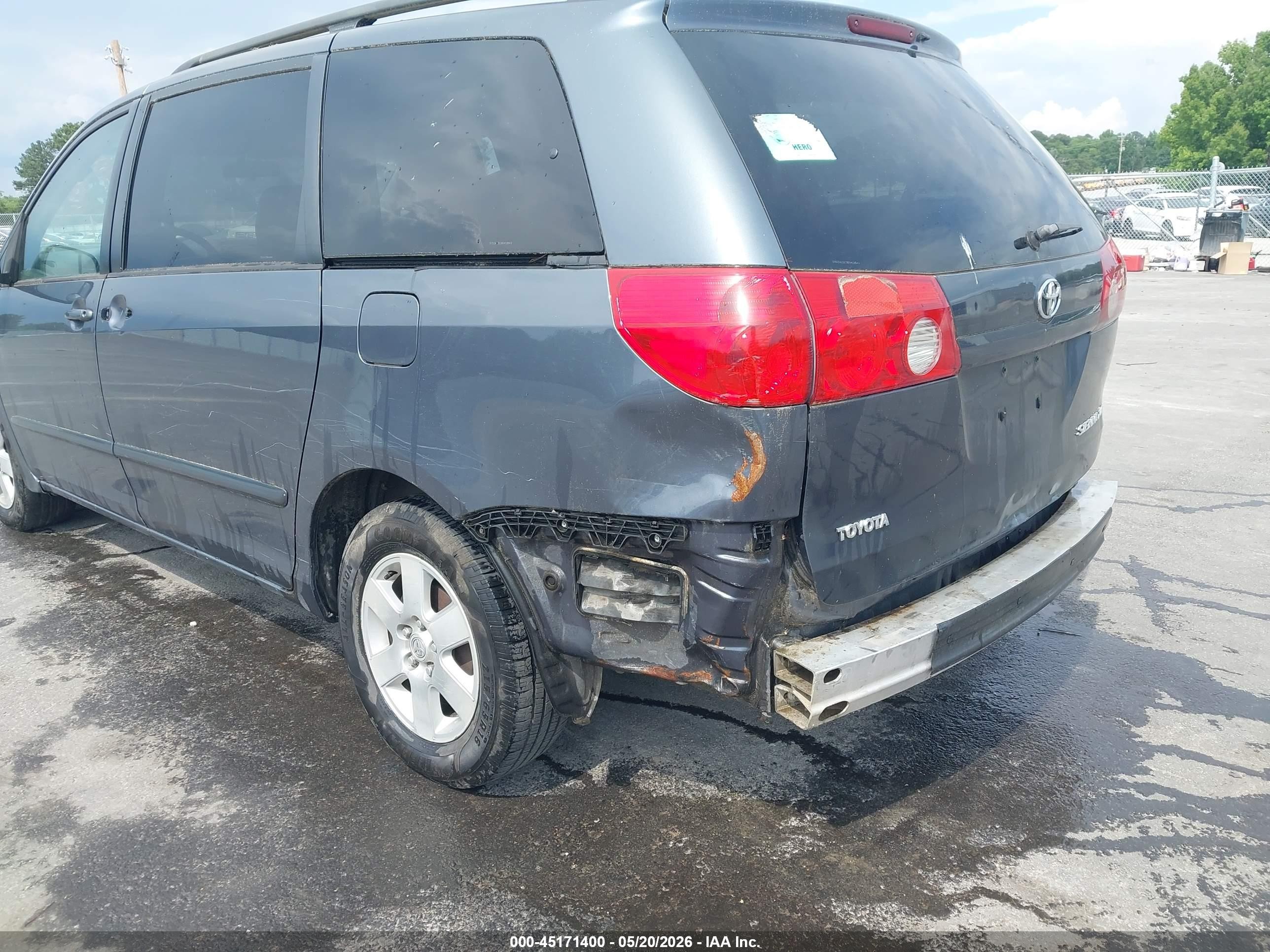 2006 Toyota Sienna Xle Gray vin: 5TDZA22C36S413642