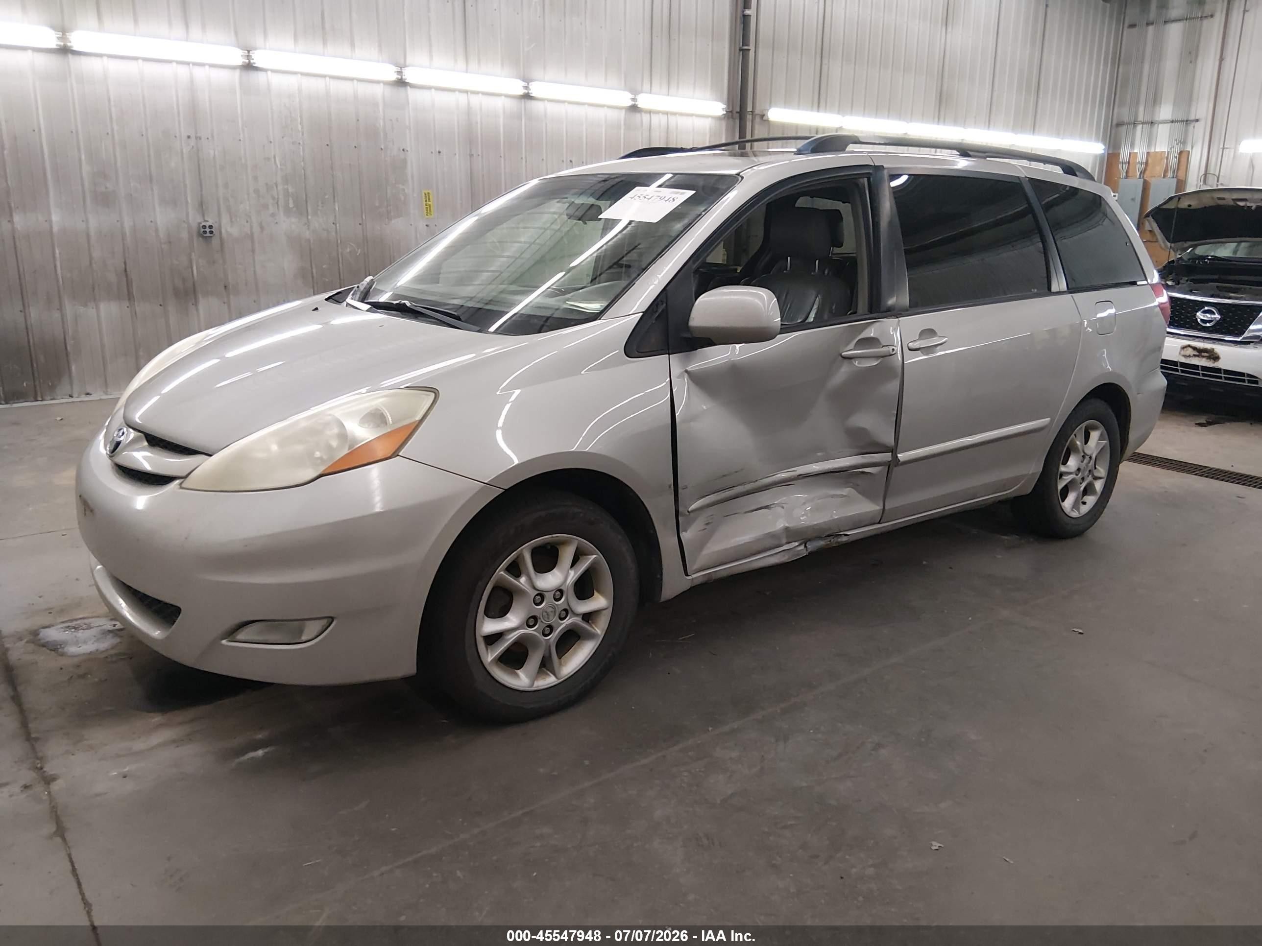 2006 Toyota Sienna Xle Silver vin: 5TDZA22C36S537197