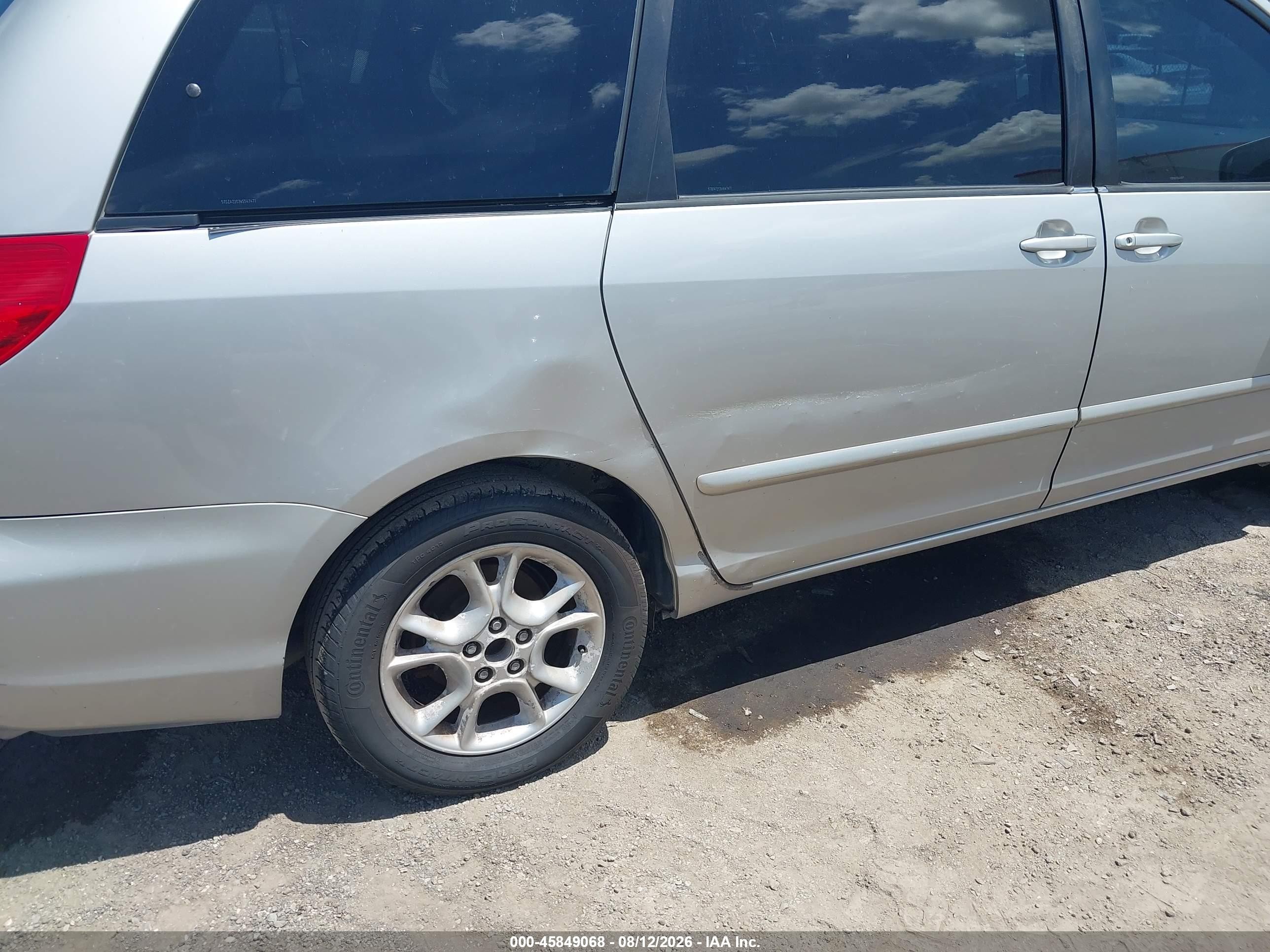 2006 Toyota Sienna Xle Gold vin: 5TDZA22C36S547471
