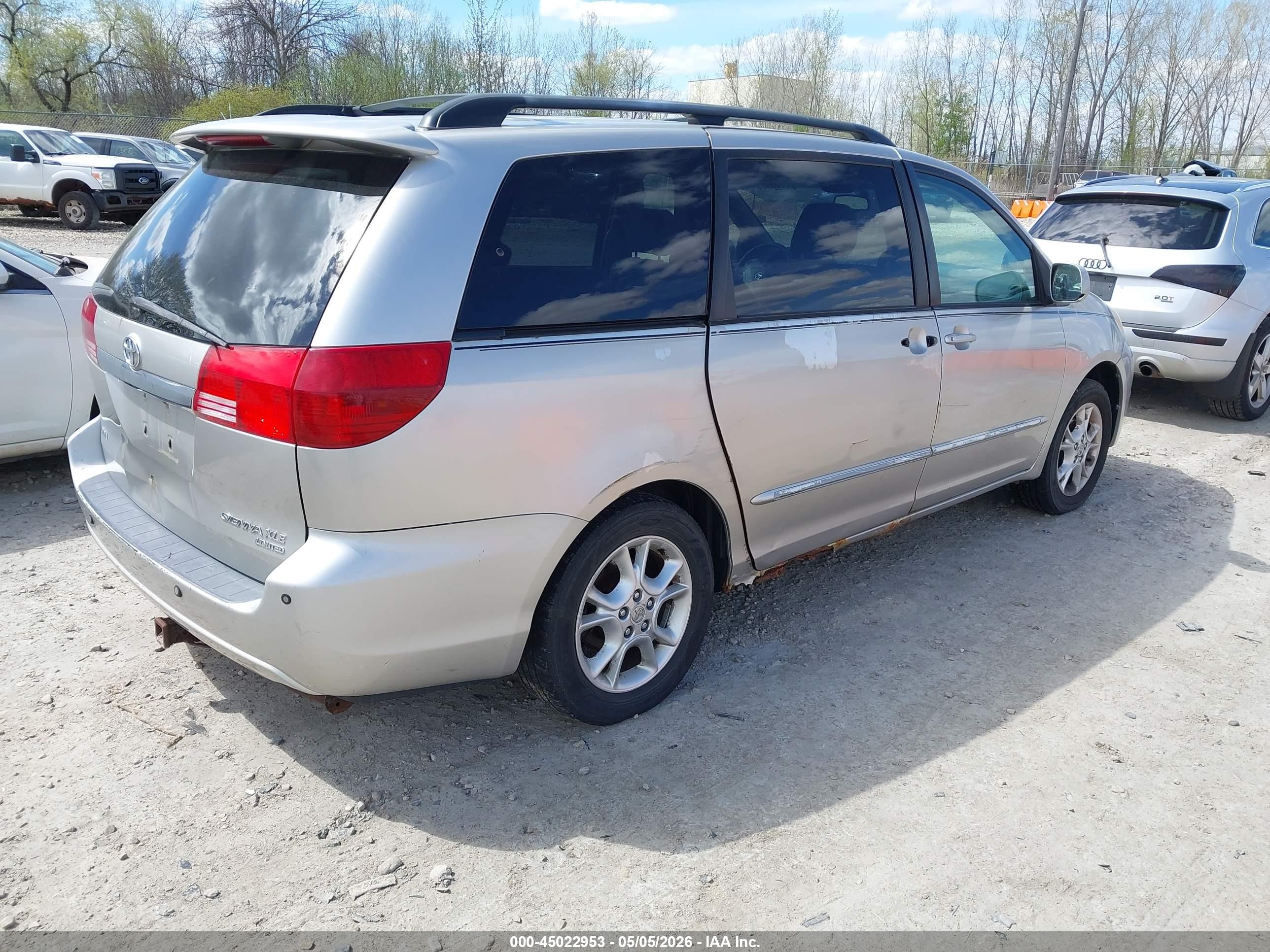 2004 Toyota Sienna Xle Limited Серебряный vin: 5TDZA22C44S009620