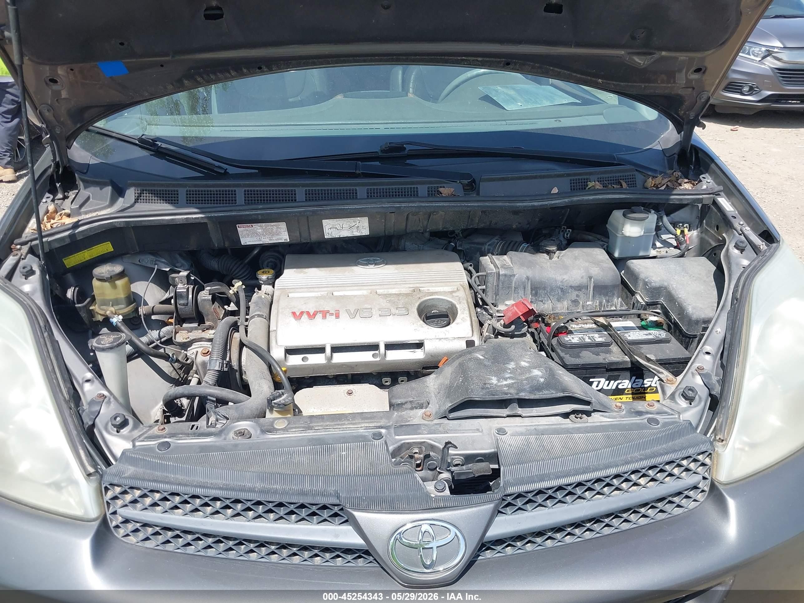 2004 Toyota Sienna Xle Gray vin: 5TDZA22C44S088948
