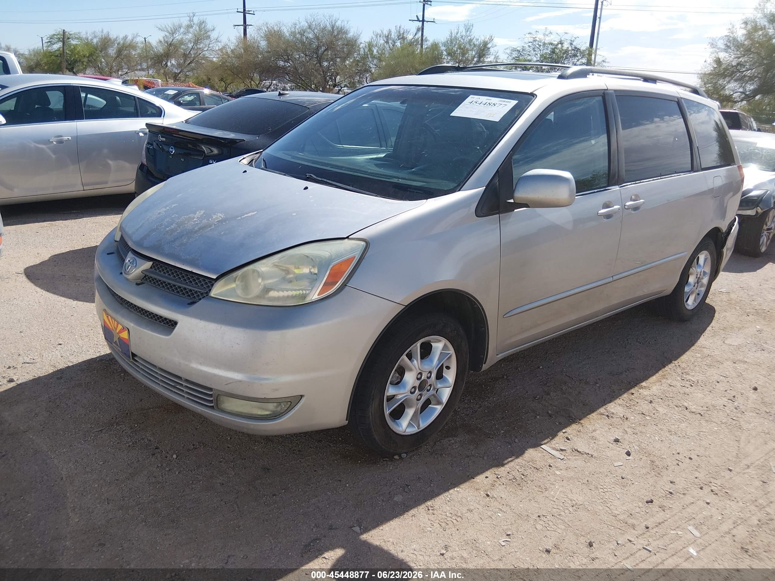 2004 Toyota Sienna Xle Silver vin: 5TDZA22C44S145861
