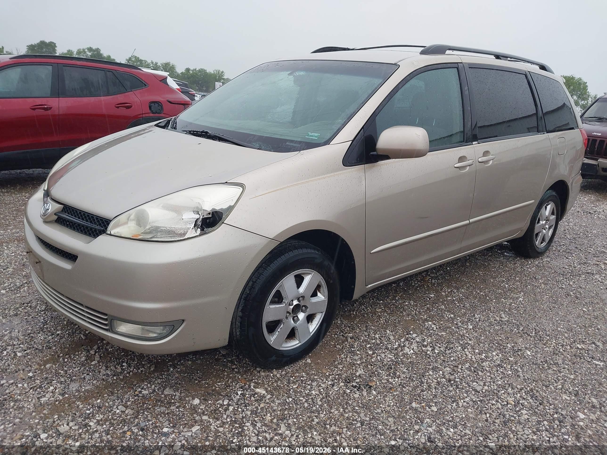 2004 Toyota Sienna Xle Cream vin: 5TDZA22C44S193358