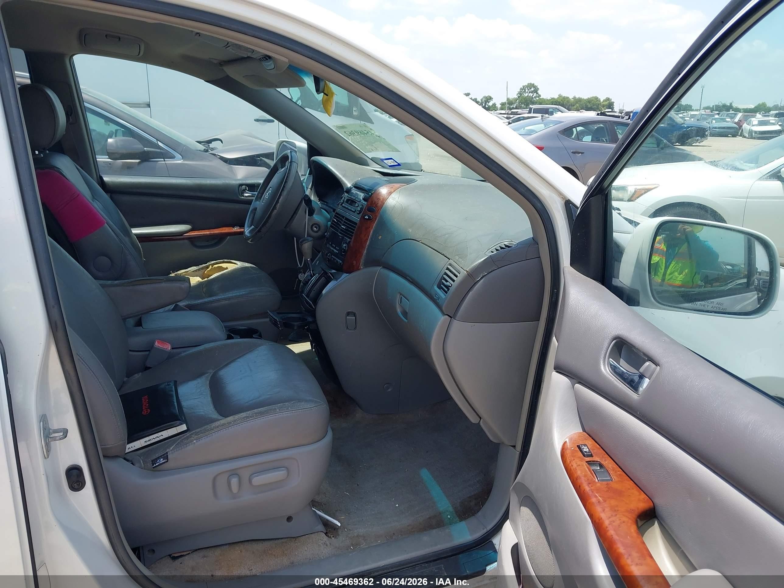 2005 Toyota Sienna Xle White vin: 5TDZA22C45S255259