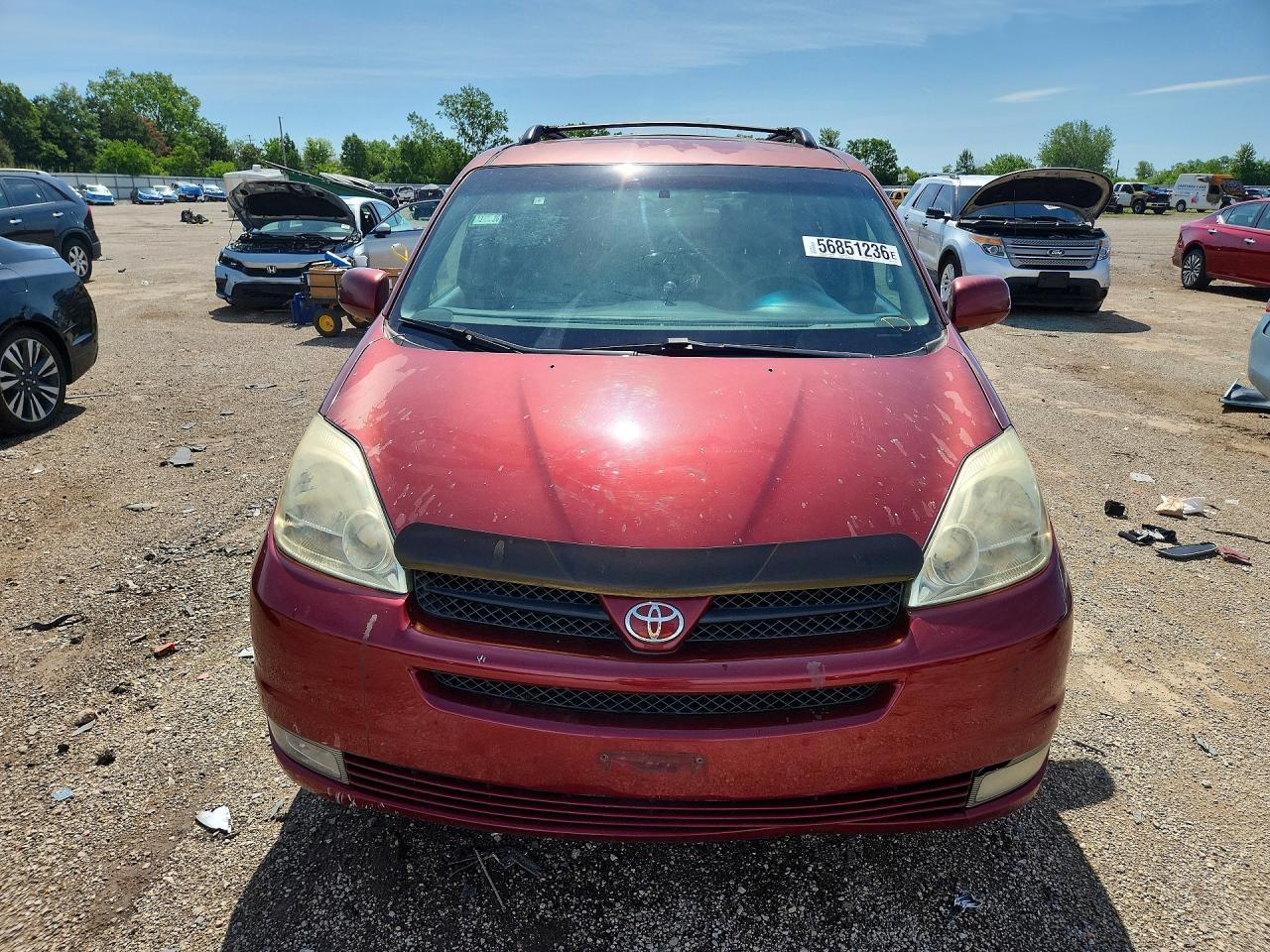 2005 Toyota Sienna Xle 7 Passenger Red vin: 5TDZA22C45S269193