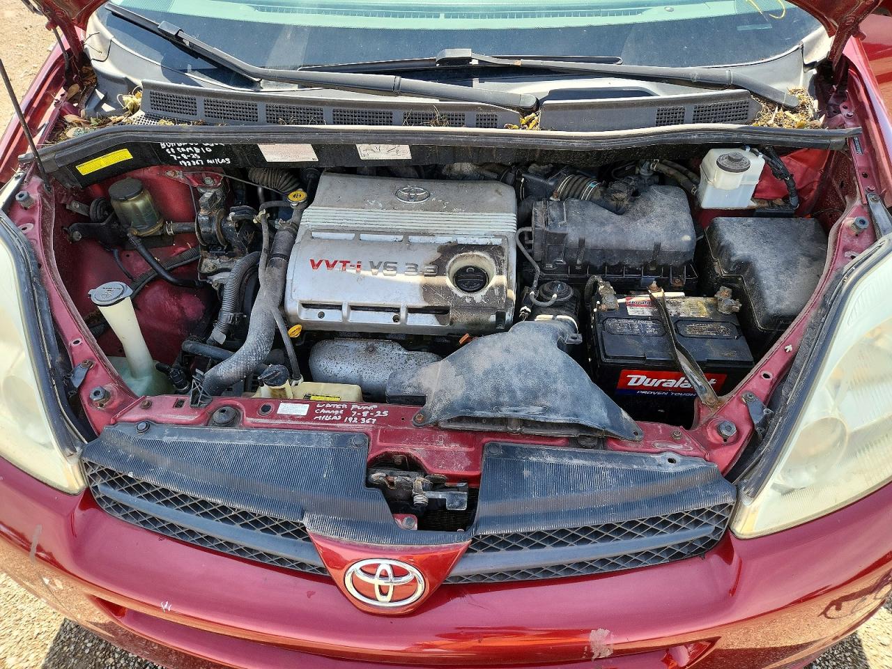 2005 Toyota Sienna Xle 7 Passenger Red vin: 5TDZA22C45S269193