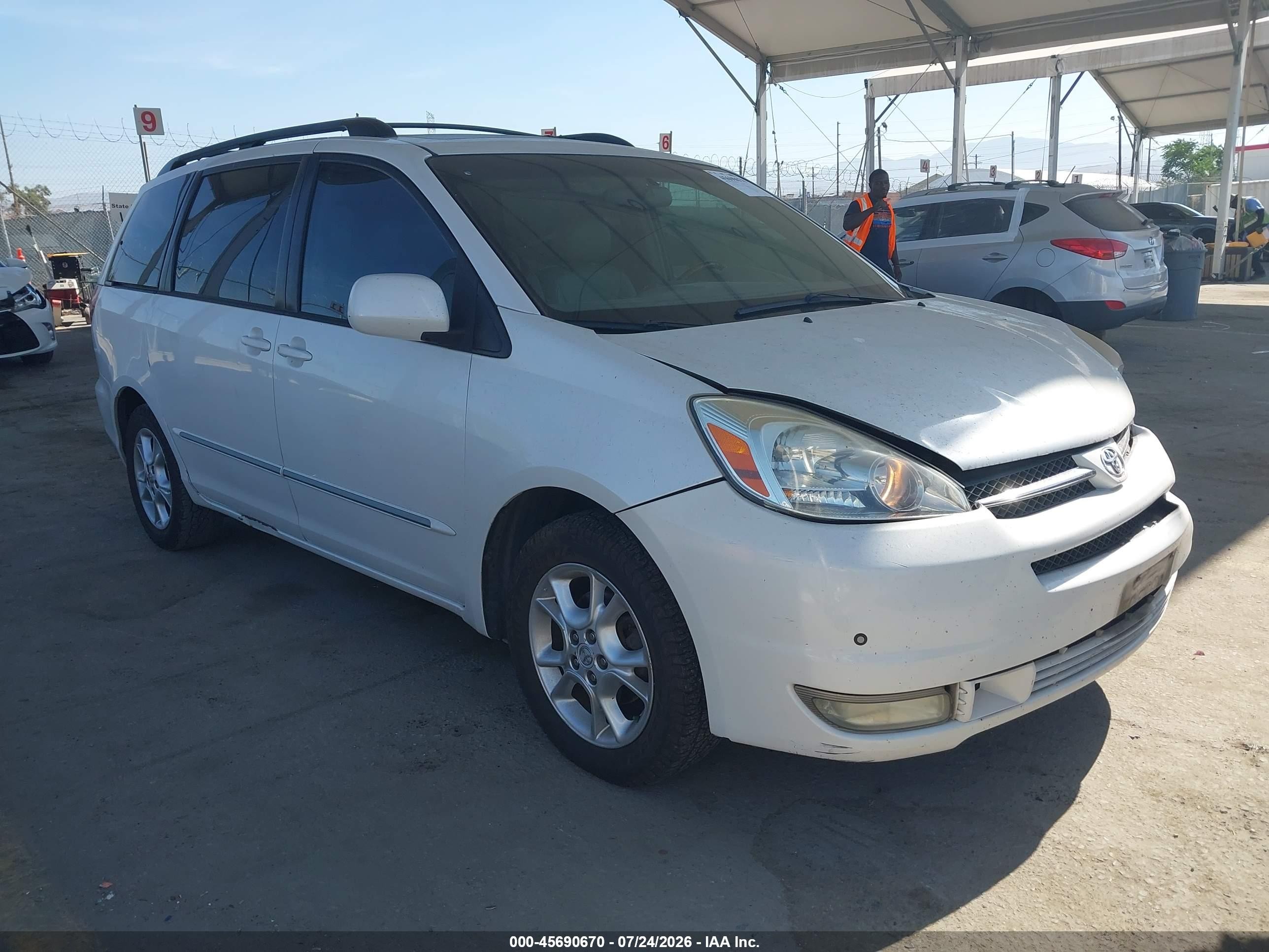 2005 Toyota Sienna Xle Limited White vin: 5TDZA22C45S340618