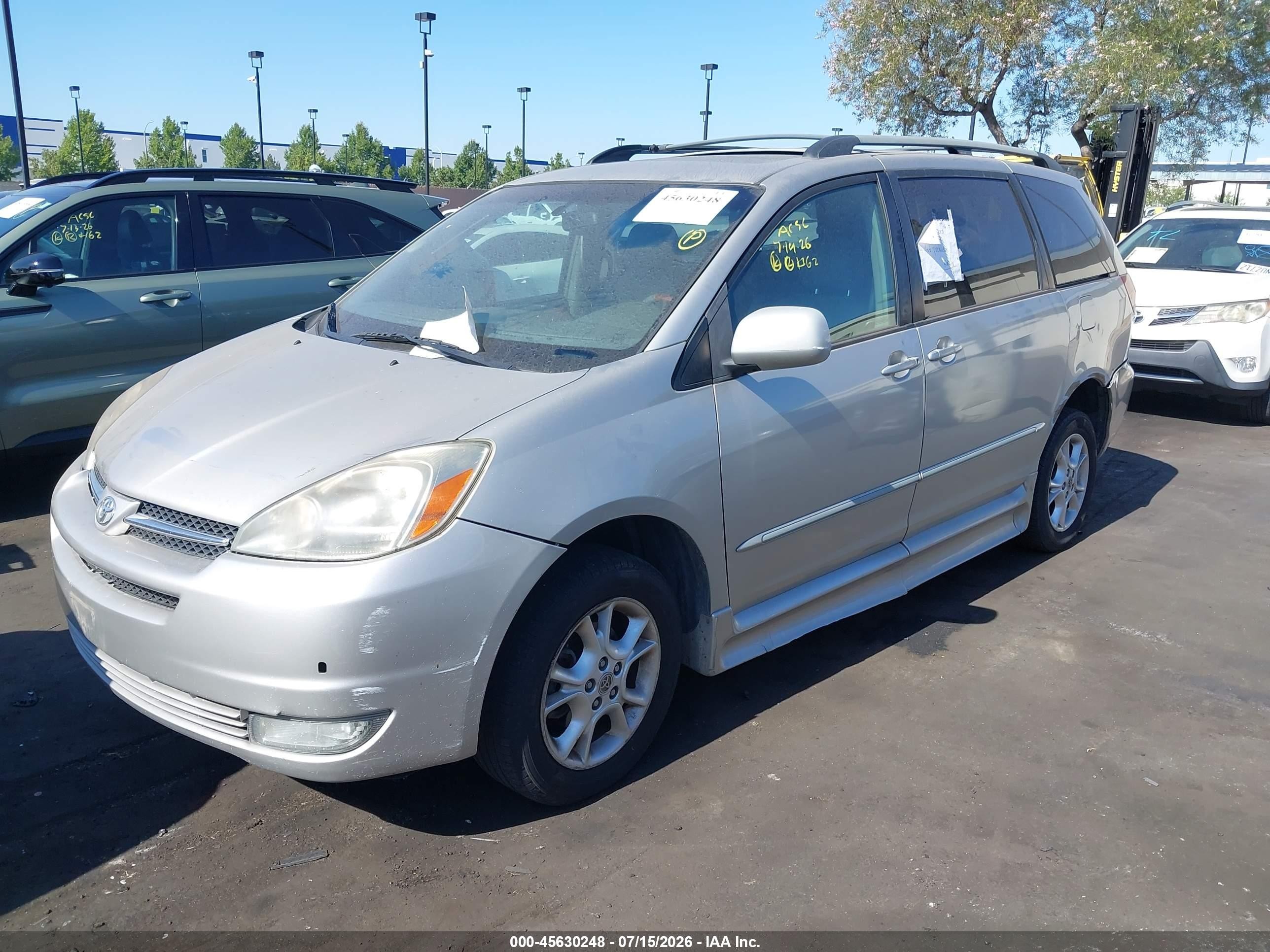 2005 Toyota Sienna Xle Limited Silver vin: 5TDZA22C45S372713