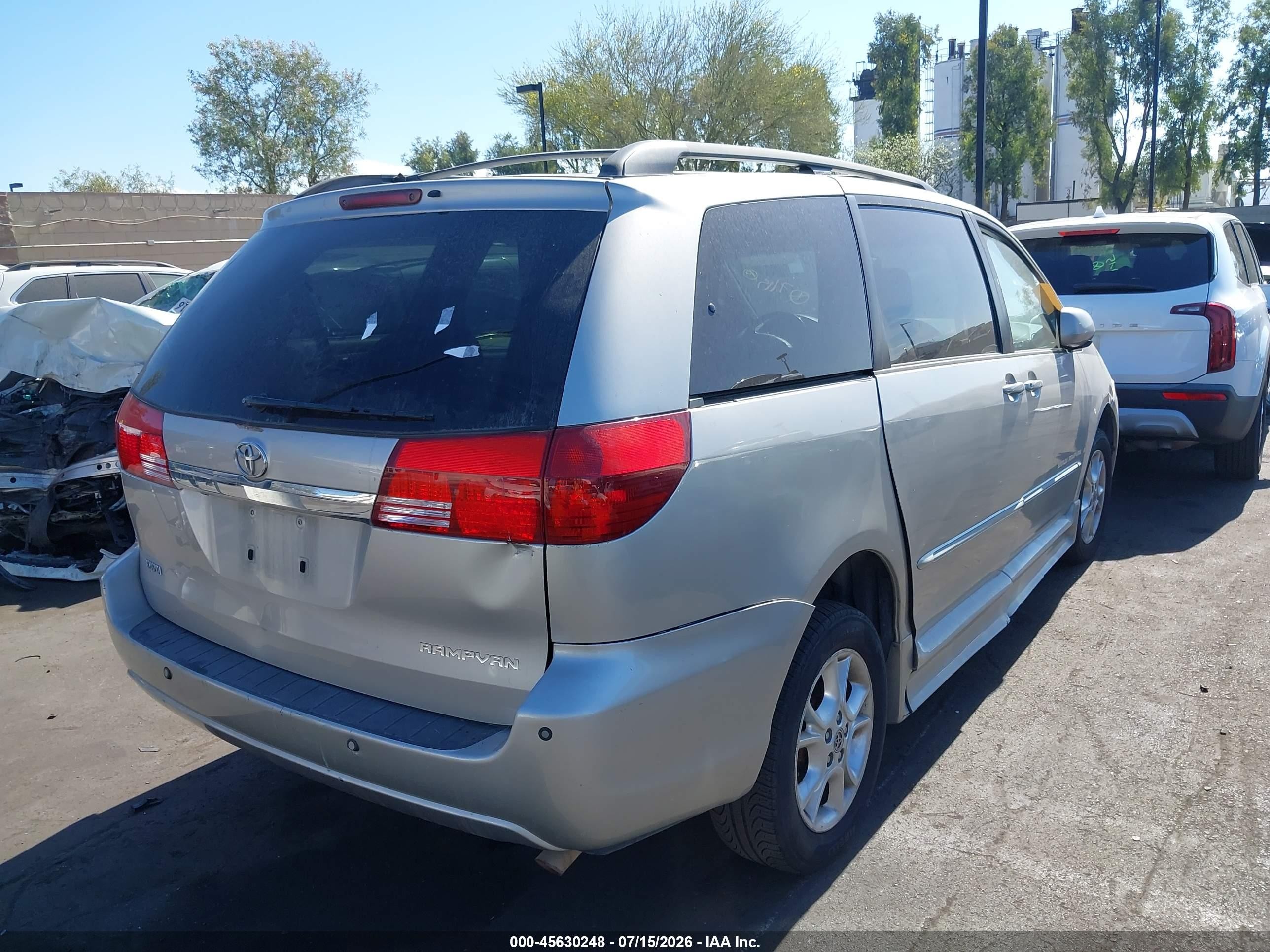 2005 Toyota Sienna Xle Limited Silver vin: 5TDZA22C45S372713