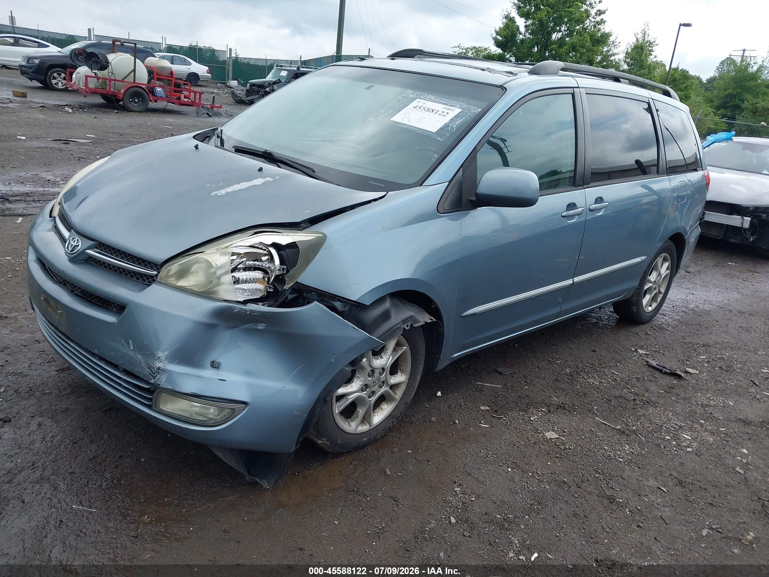 2005 Toyota Sienna Xle Limited Blue vin: 5TDZA22C45S387213