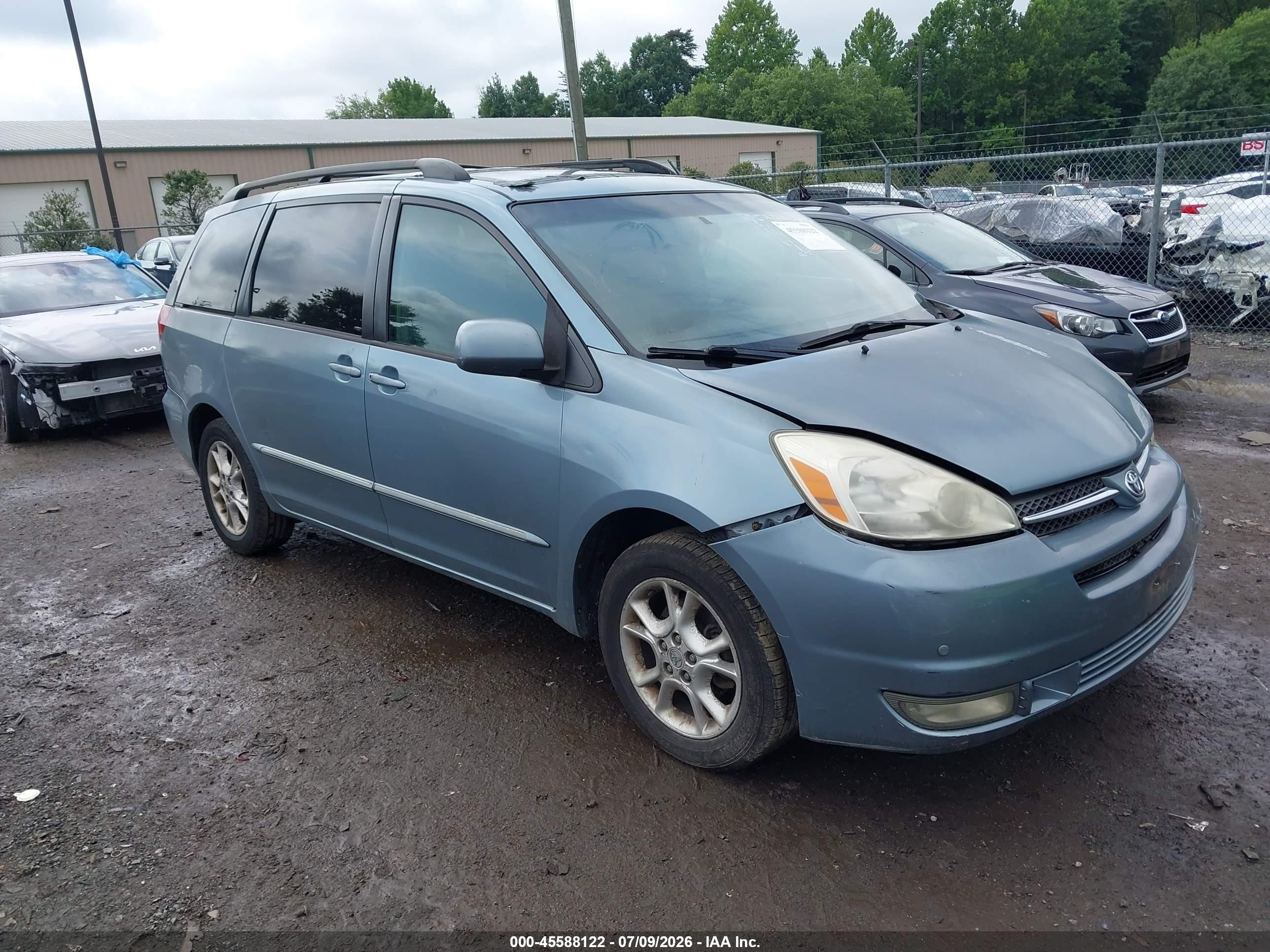 2005 Toyota Sienna Xle Limited Blue vin: 5TDZA22C45S387213